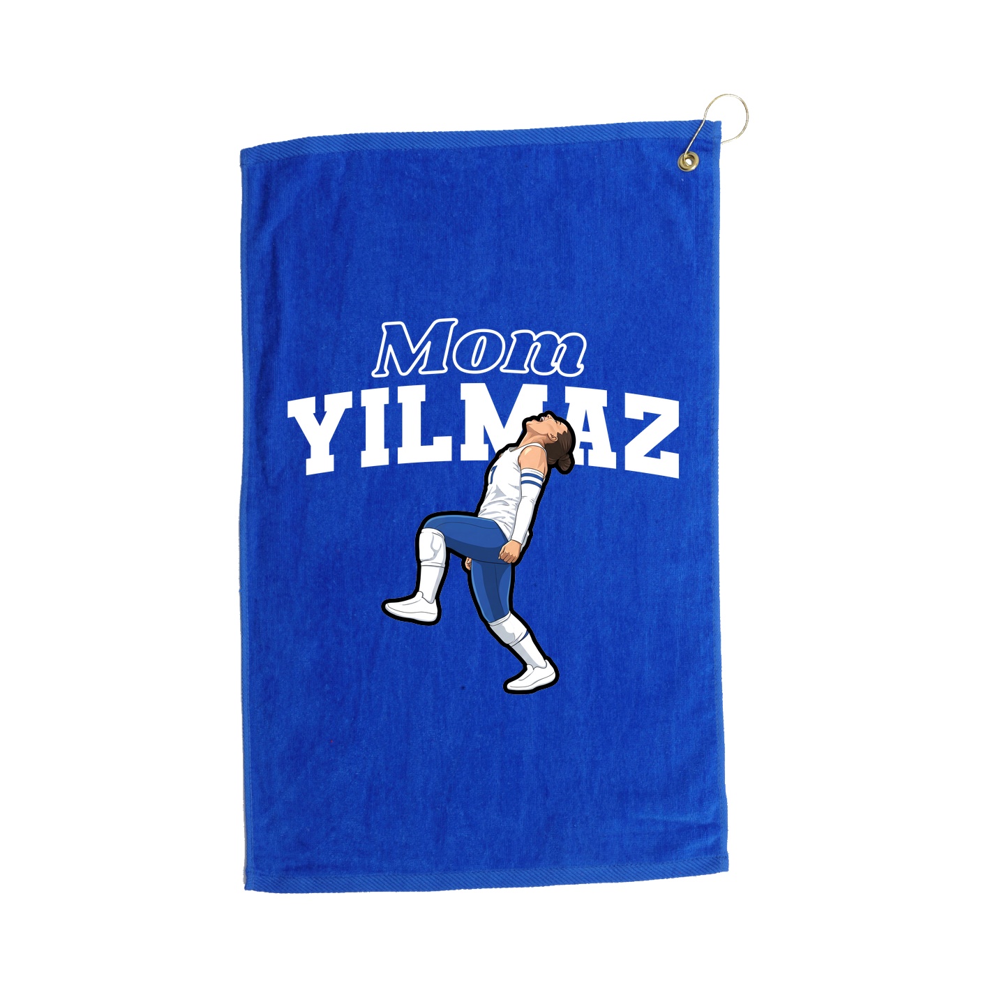 Golf Towel — Mothers Day Block in Royal