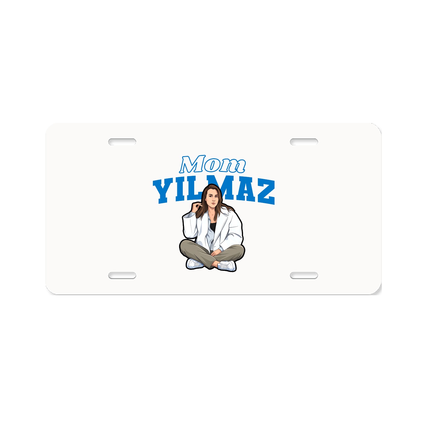 License Plate — Mothers Day Block in Classic