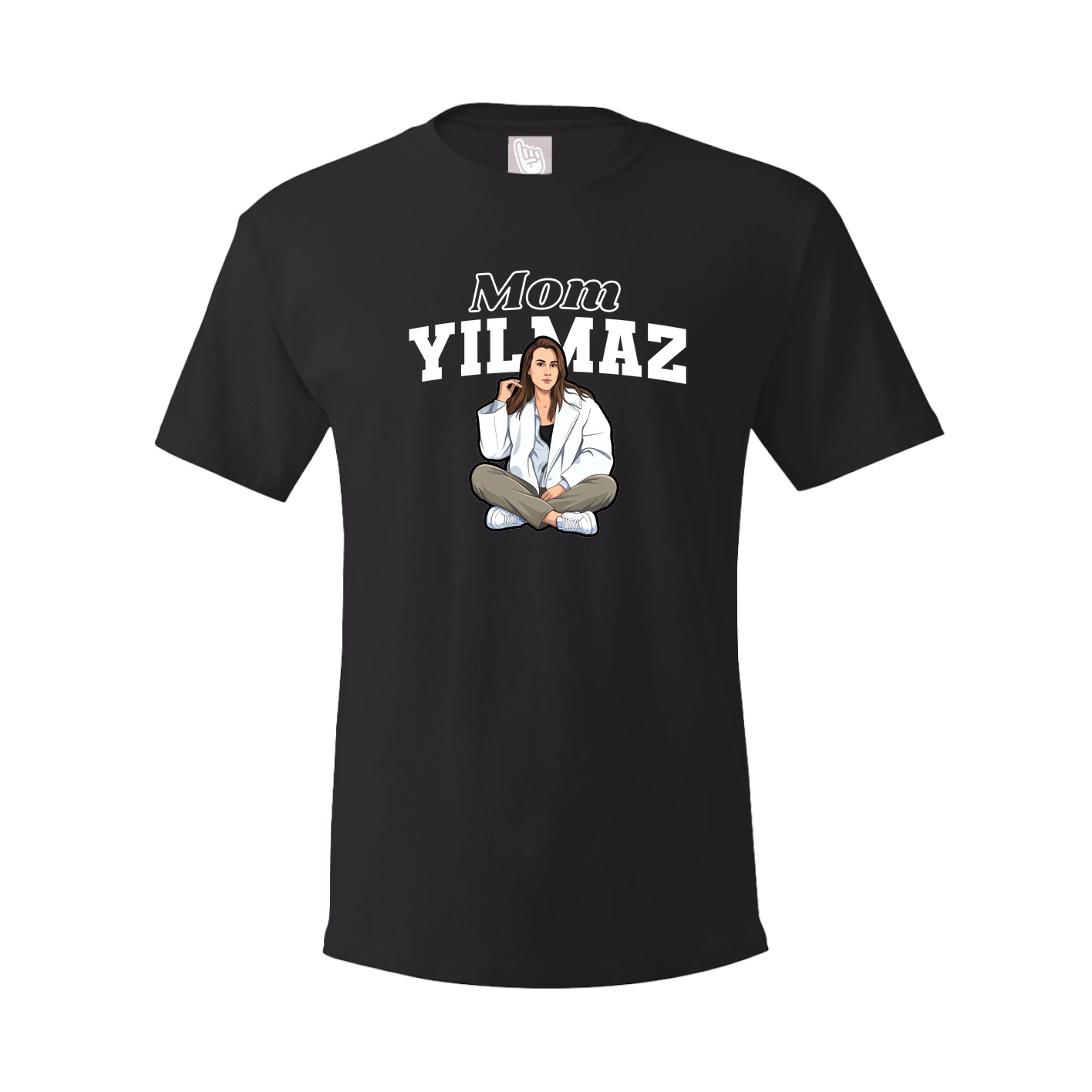 Youth Tee — Mothers Day Block in Black