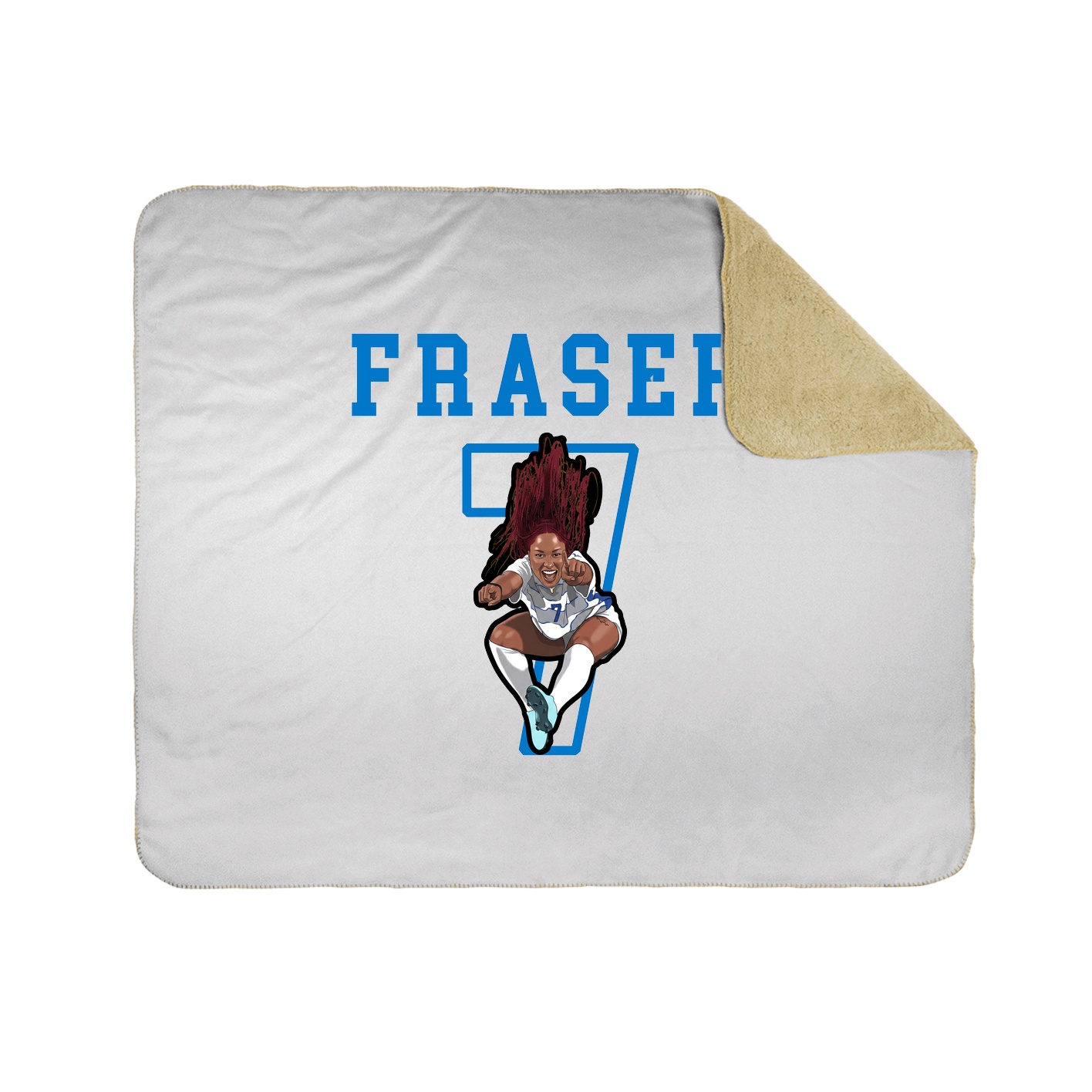 Throw Blanket — Shirsey in White