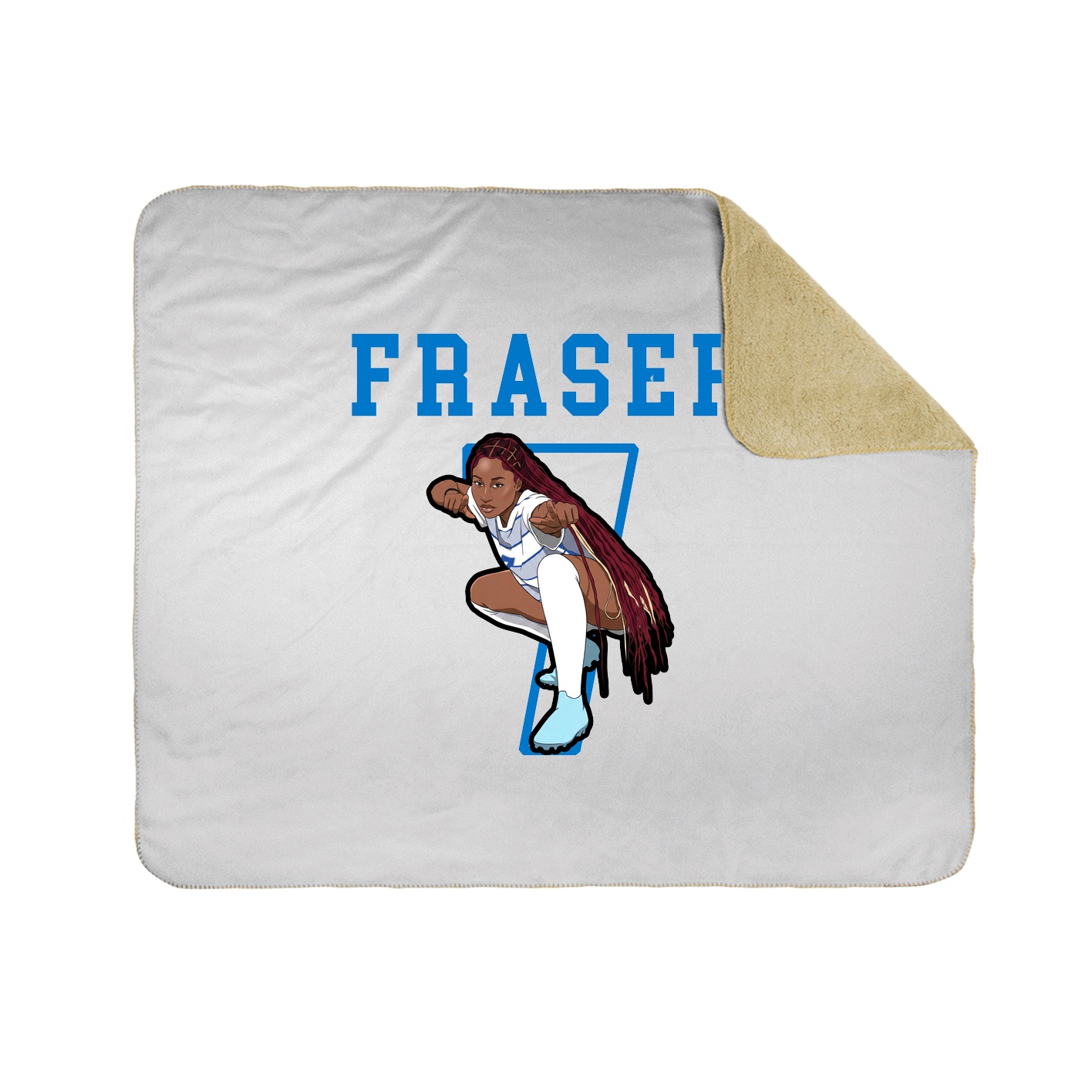 Throw Blanket — Shirsey in White