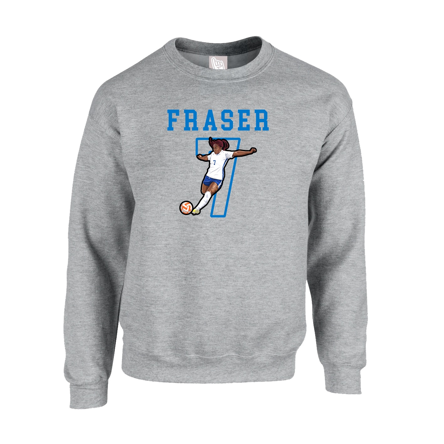 Fleece Crew — Shirsey in Grey