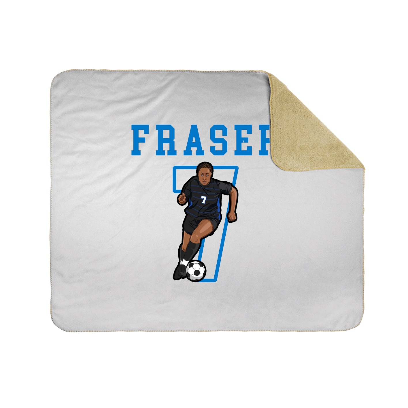 Throw Blanket — Shirsey in White