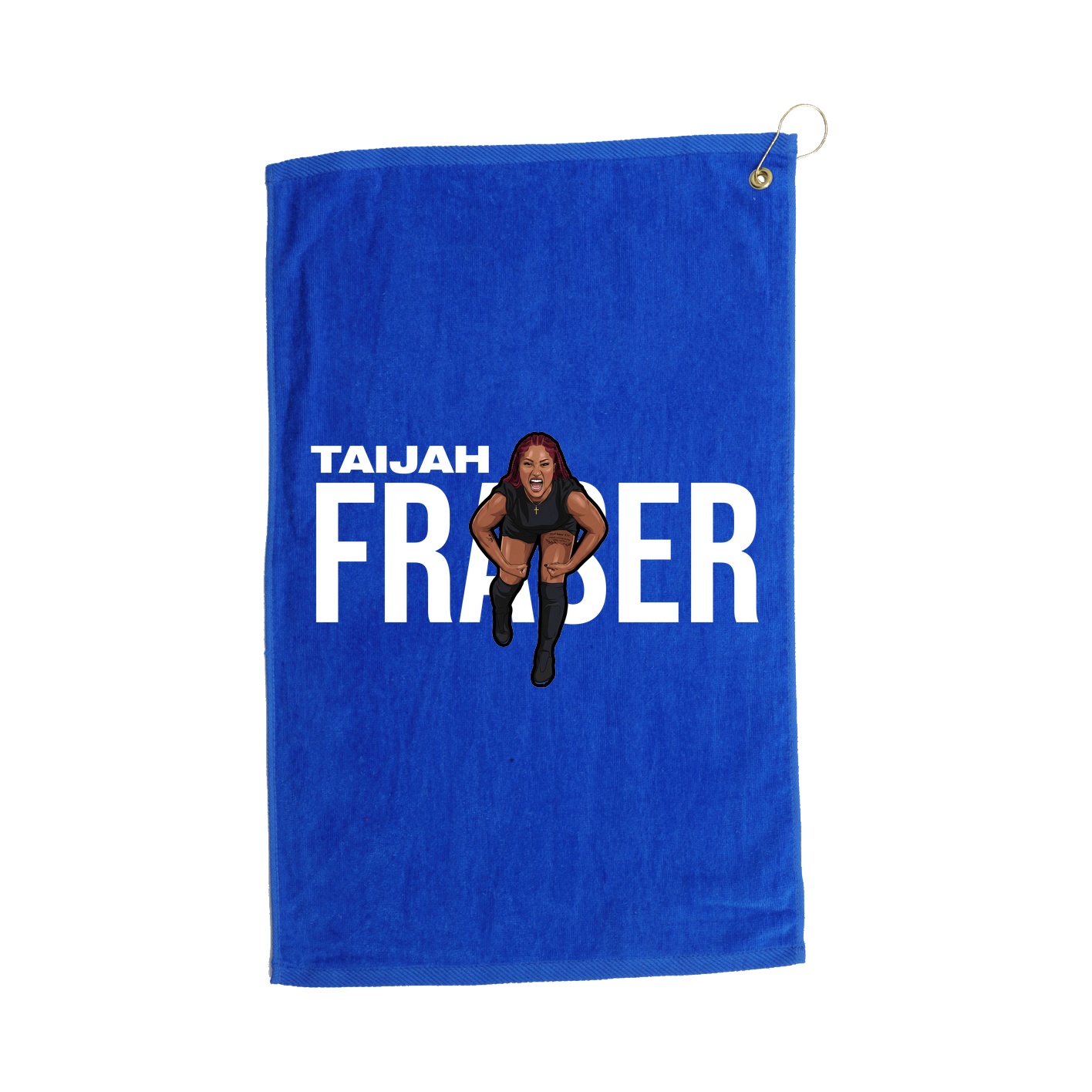 Golf Towel — Player Name in Royal