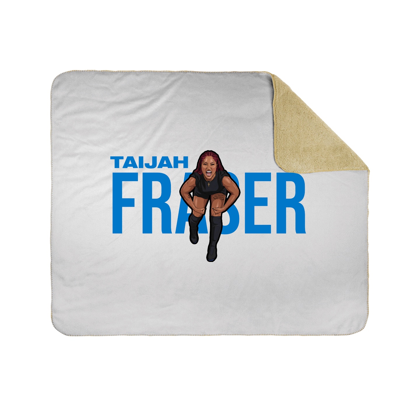 Throw Blanket — Player Name in White