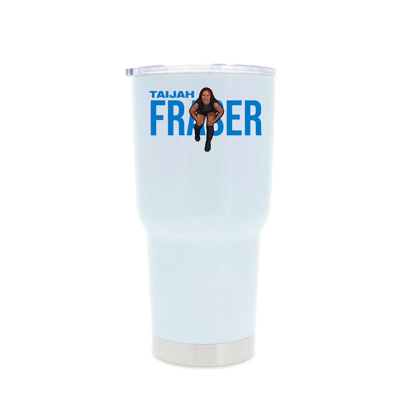 30oz Stainless Steel Tumbler — Player Name in White
