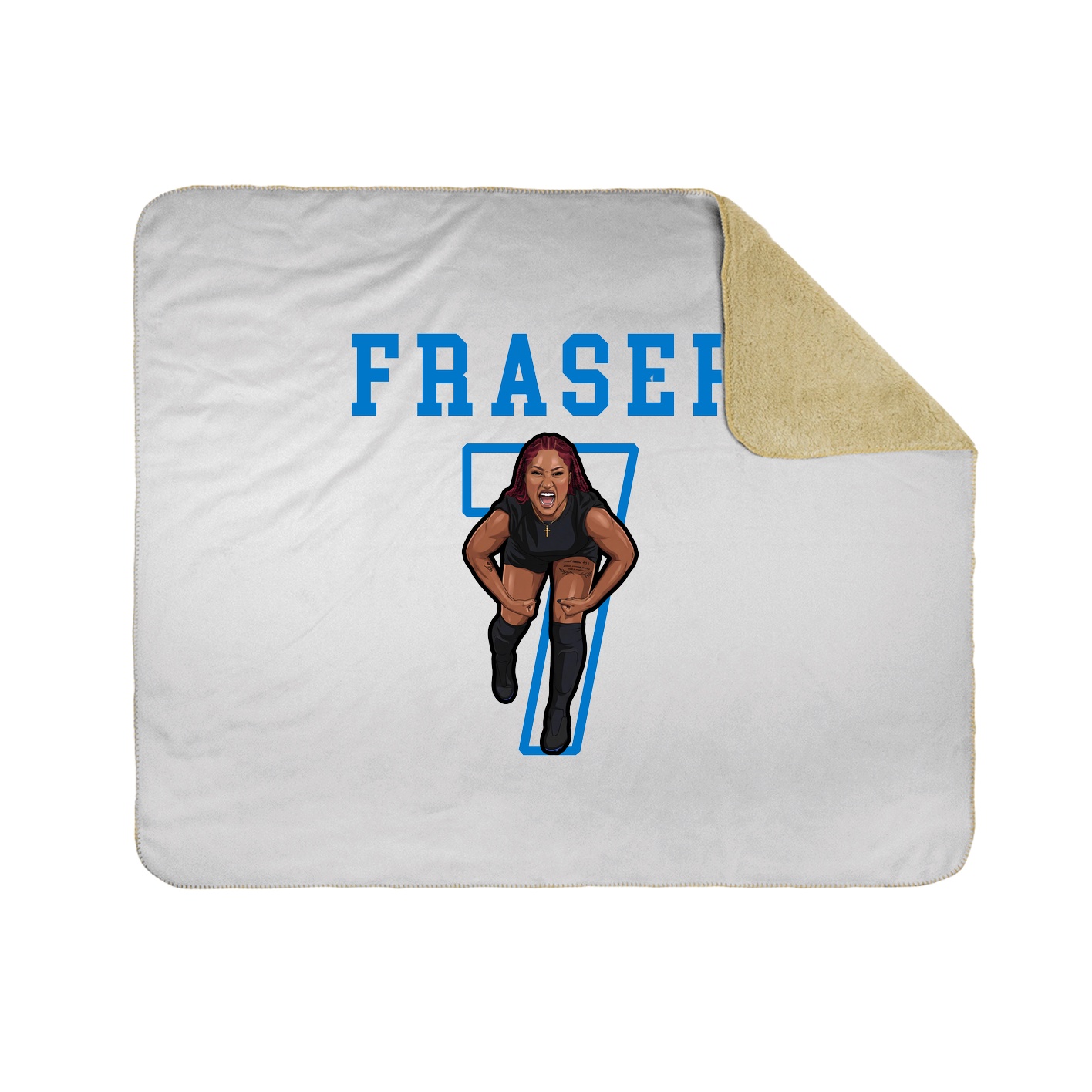 Throw Blanket — Shirsey in White