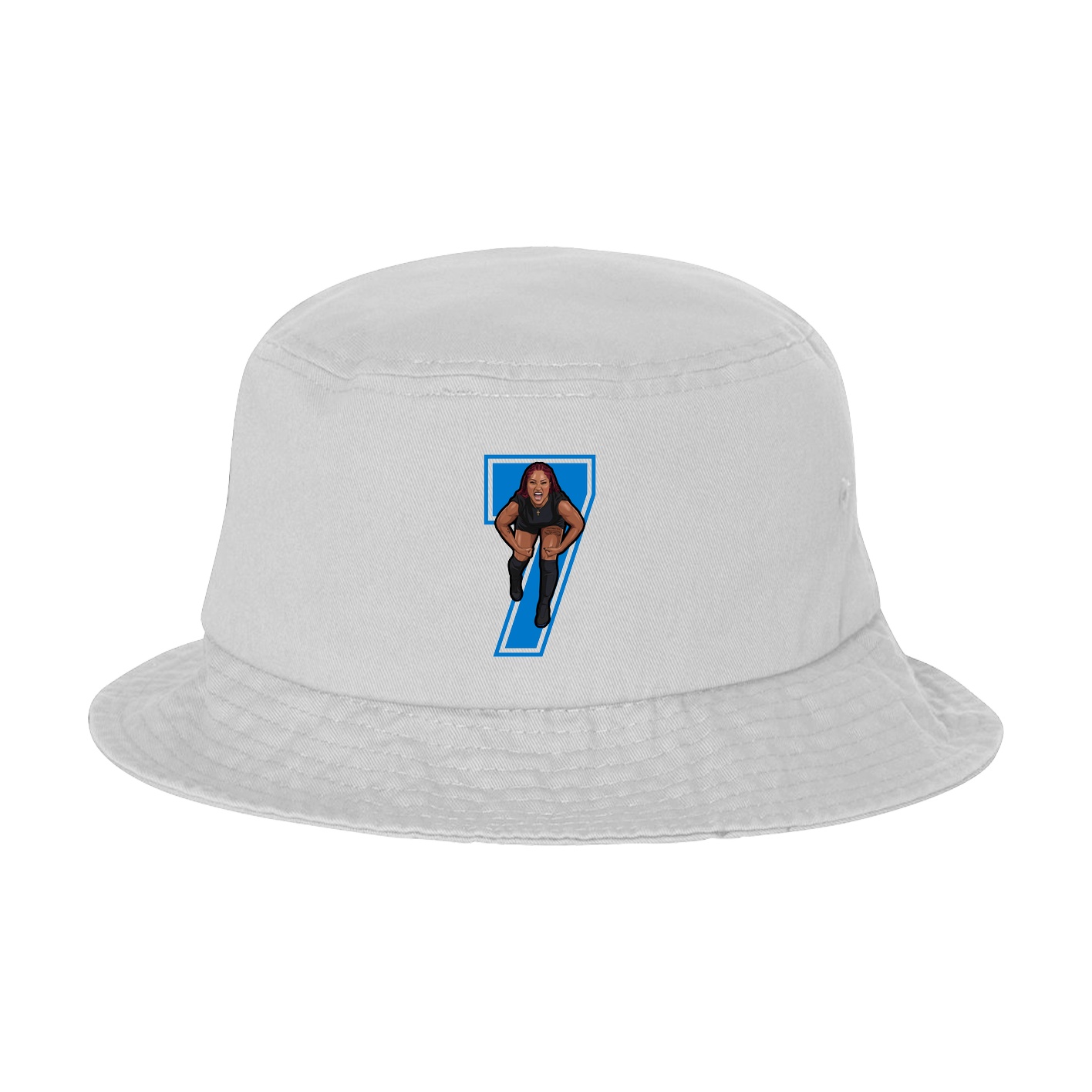 Bucket Cap — Number in White