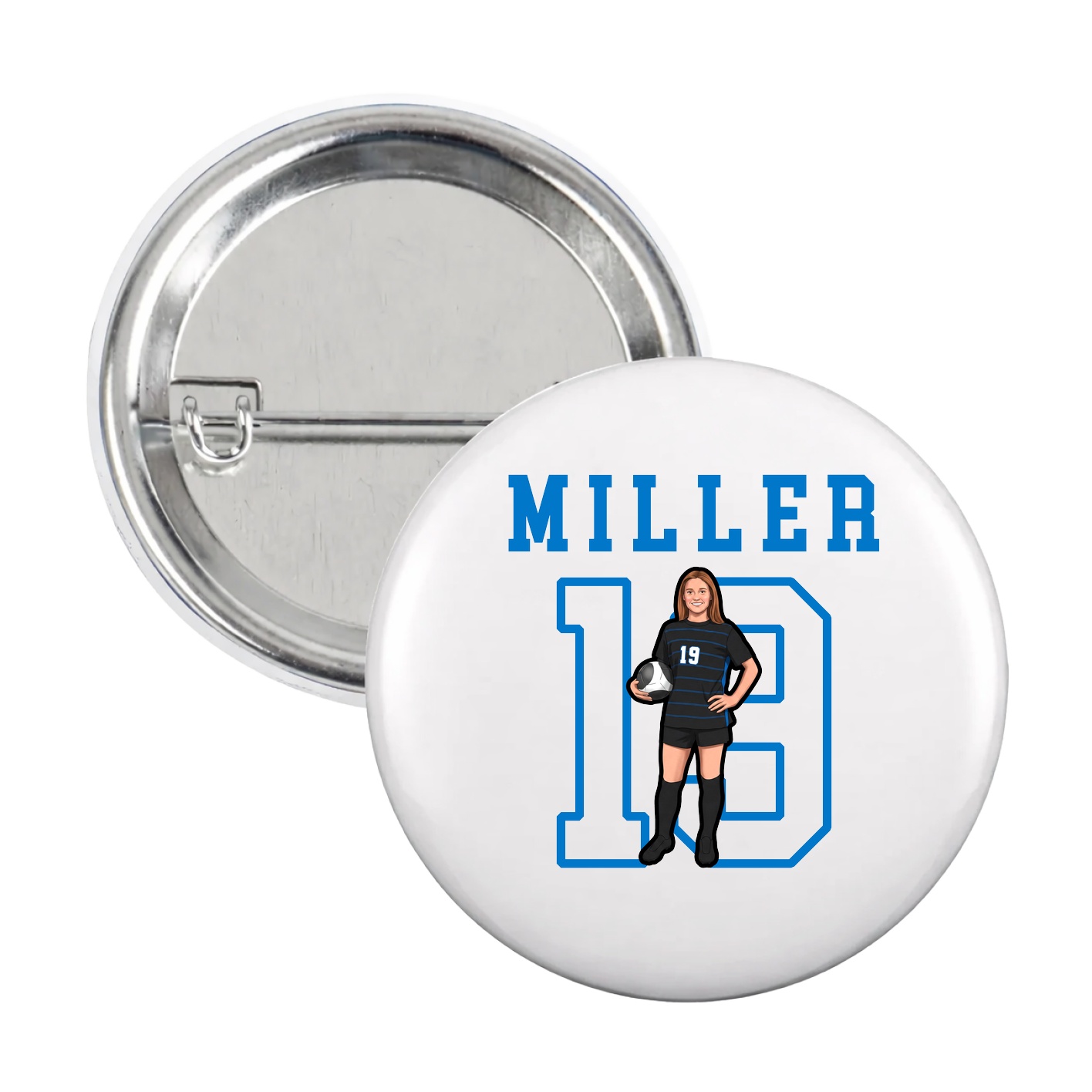 Game Day Button — Shirsey in White