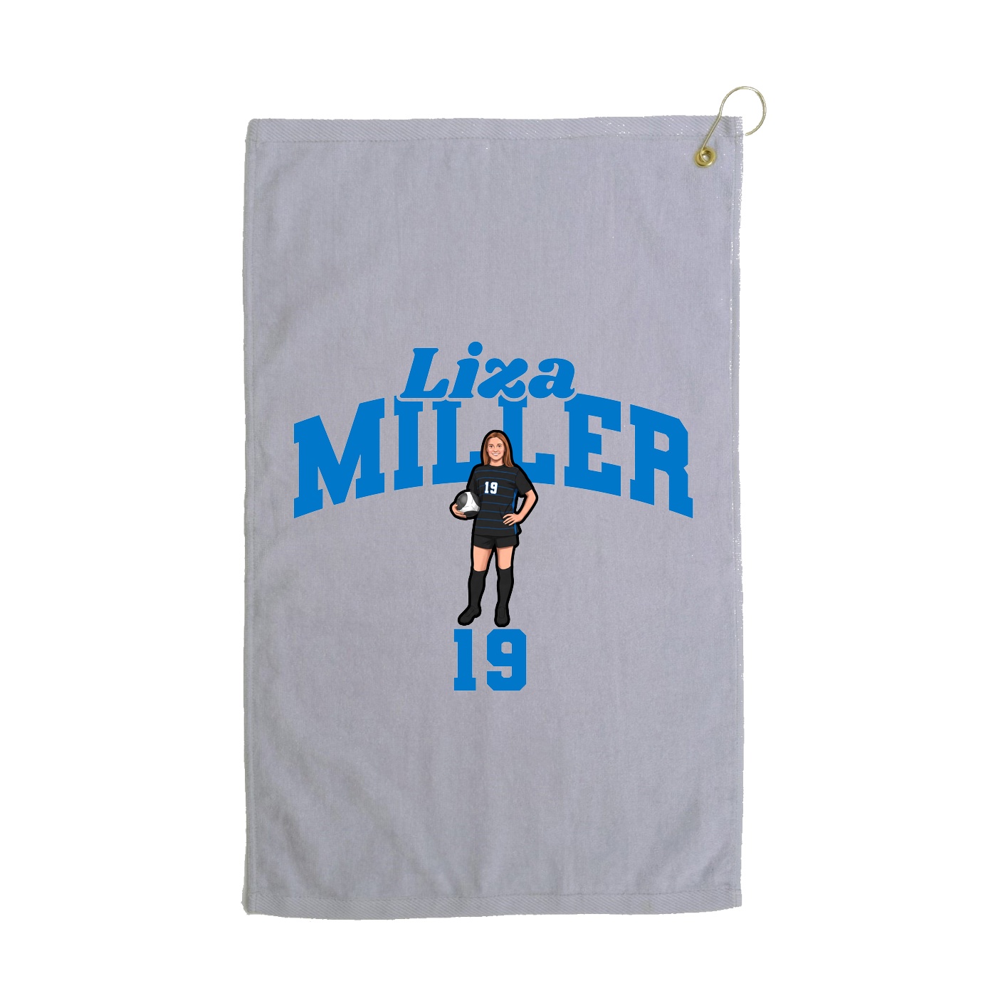 Golf Towel — Signature Arch in Grey