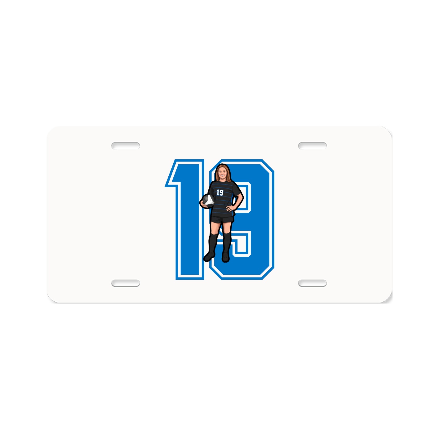 License Plate — Number in Classic