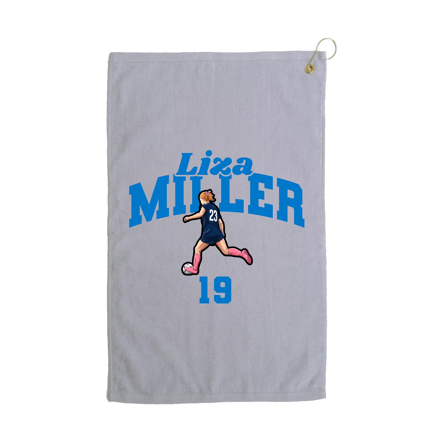 Golf Towel — Signature Arch in Grey