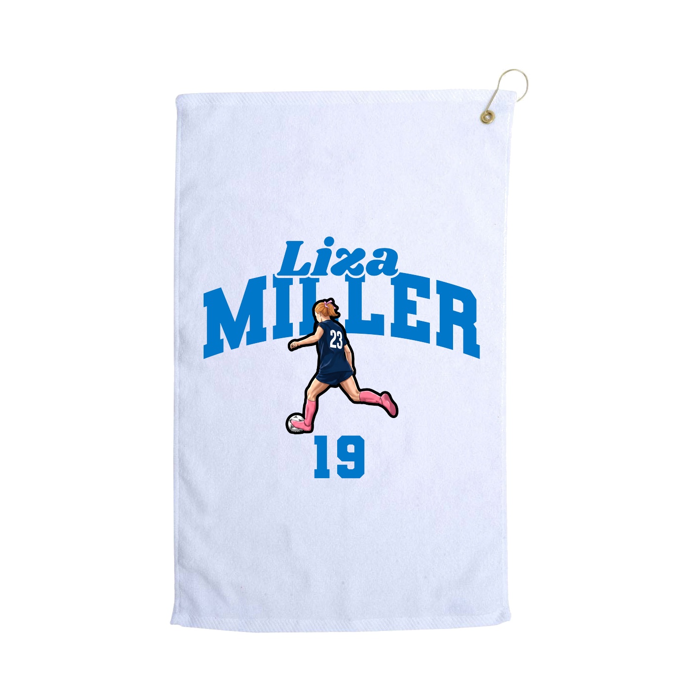 Golf Towel — Signature Arch in White