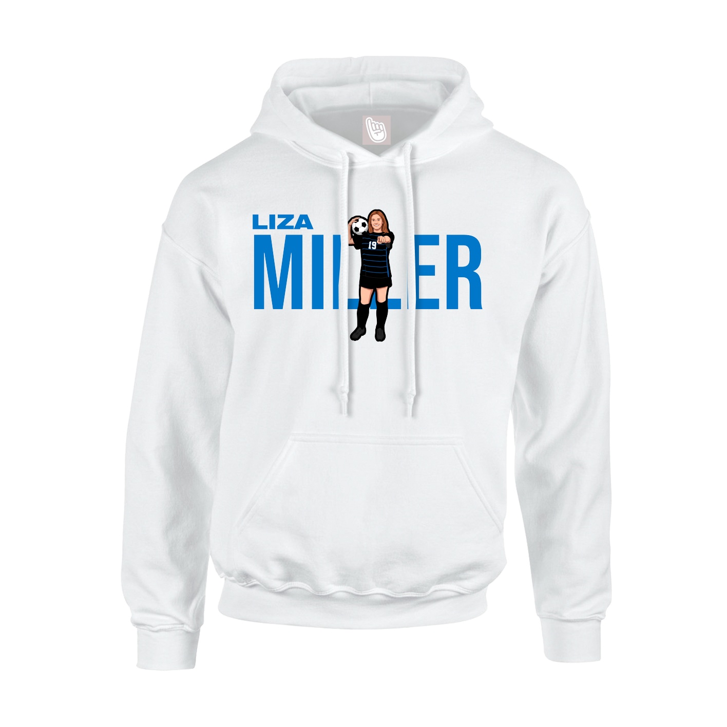 Hoodie — Player Name in White