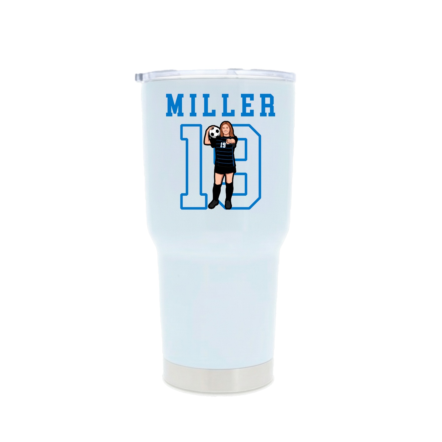 30oz Stainless Steel Tumbler — Shirsey in White