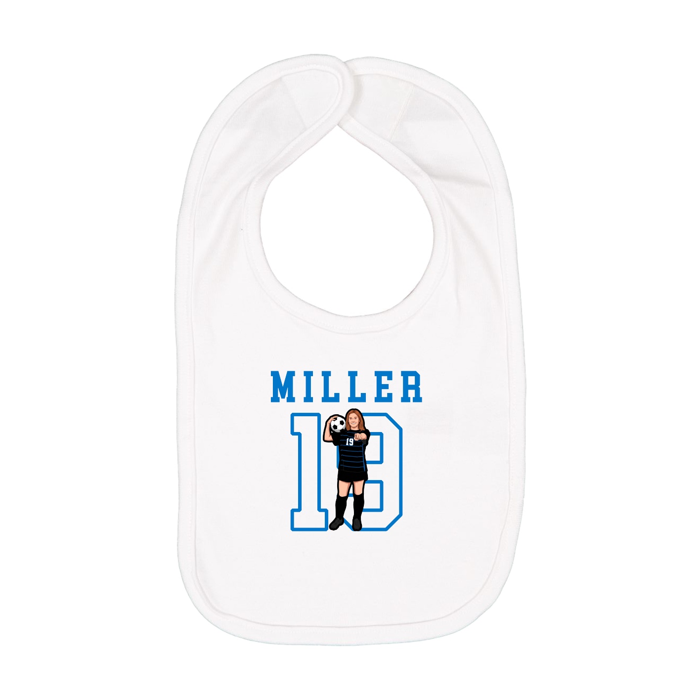 Infant Bib — Shirsey in White