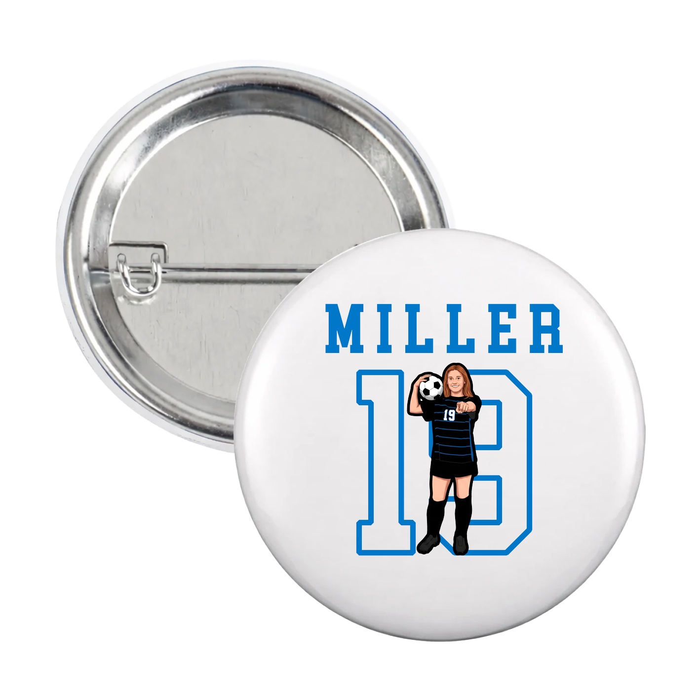 Game Day Button — Shirsey in White