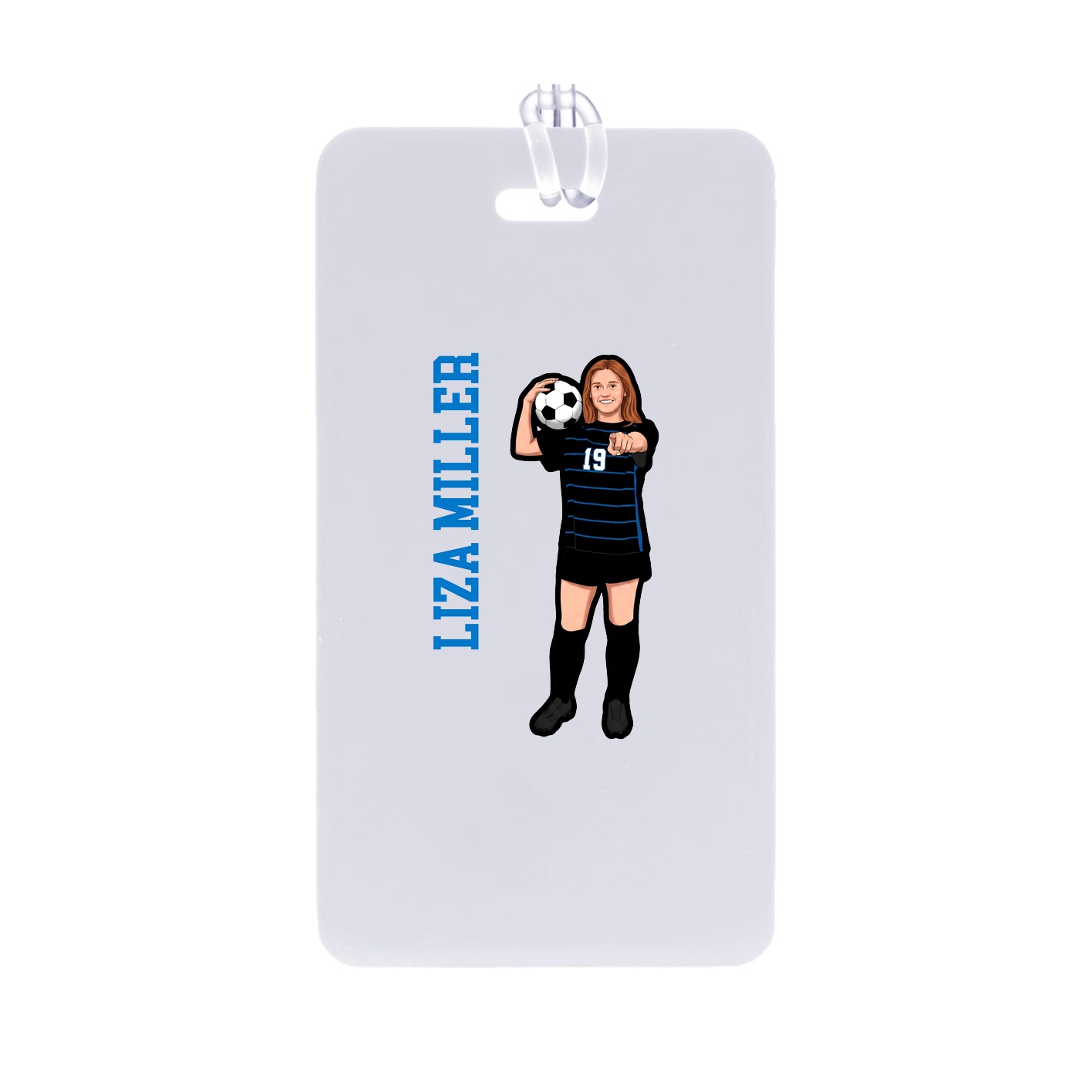 Bag Tag — Name Vertical in Classic