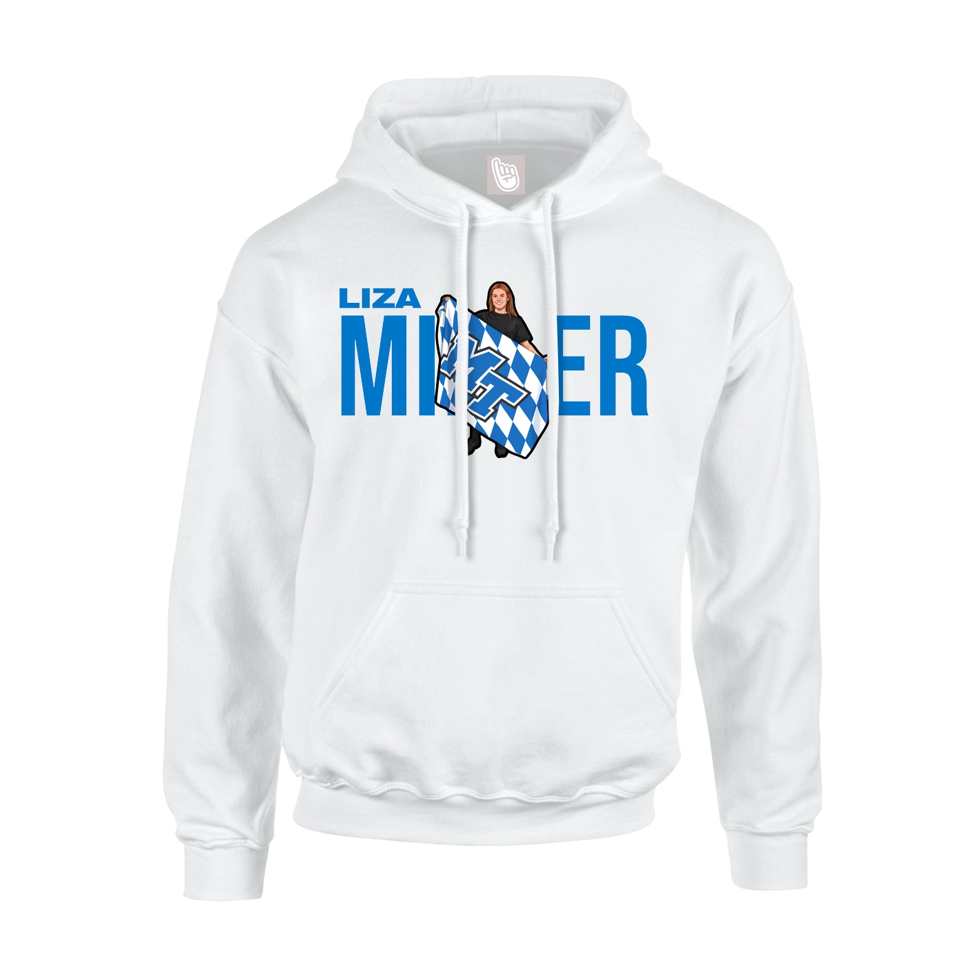 Hoodie — Player Name in White