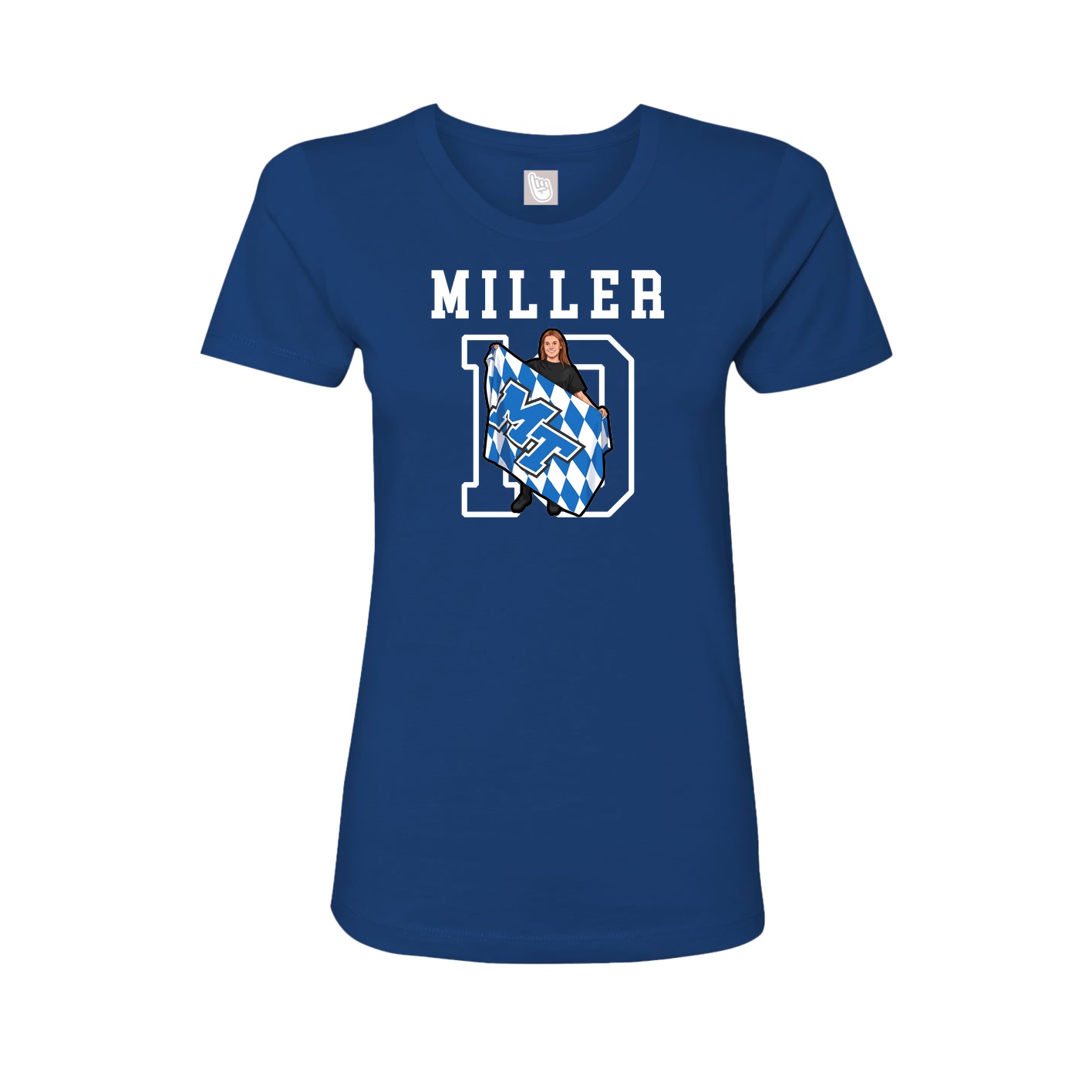 Fitted Women's Tee — Shirsey in Royal