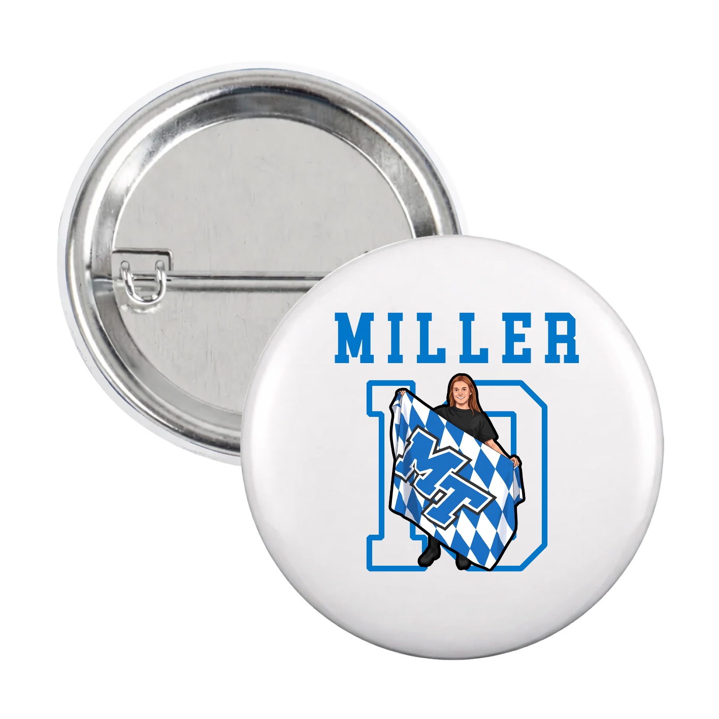 Game Day Button — Shirsey in White