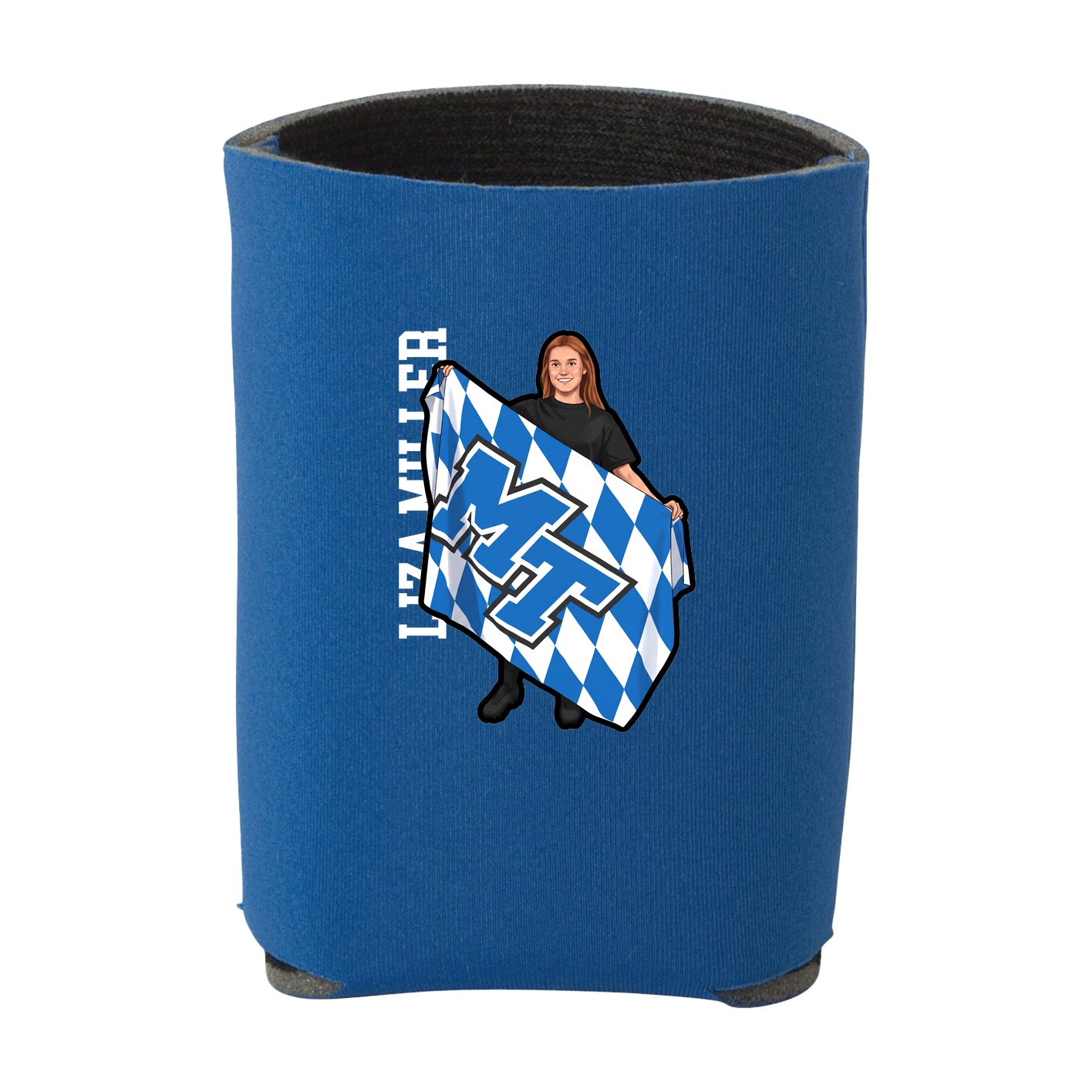 Can Holder — Name Vertical in Royal