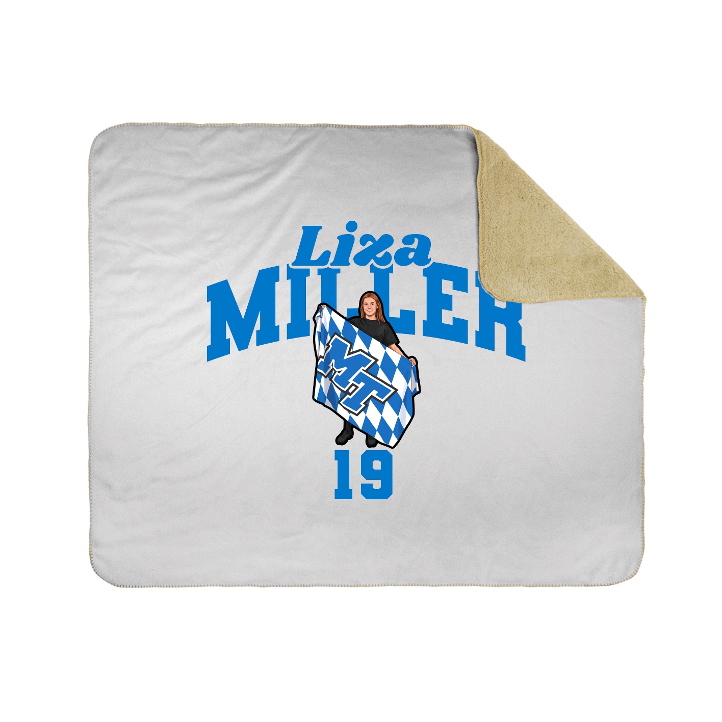 Throw Blanket — Signature Arch in White