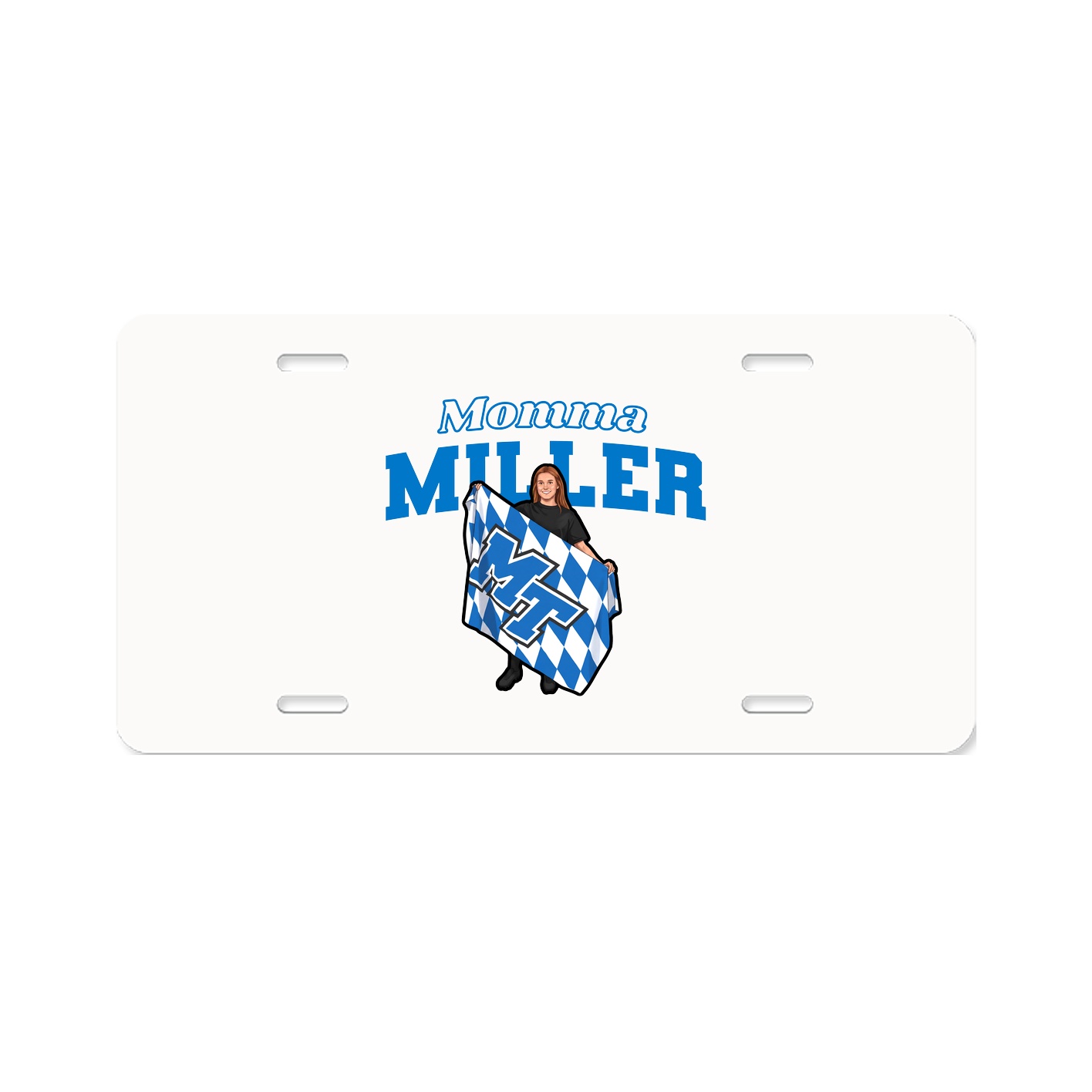 License Plate — Mothers Day Block in Classic