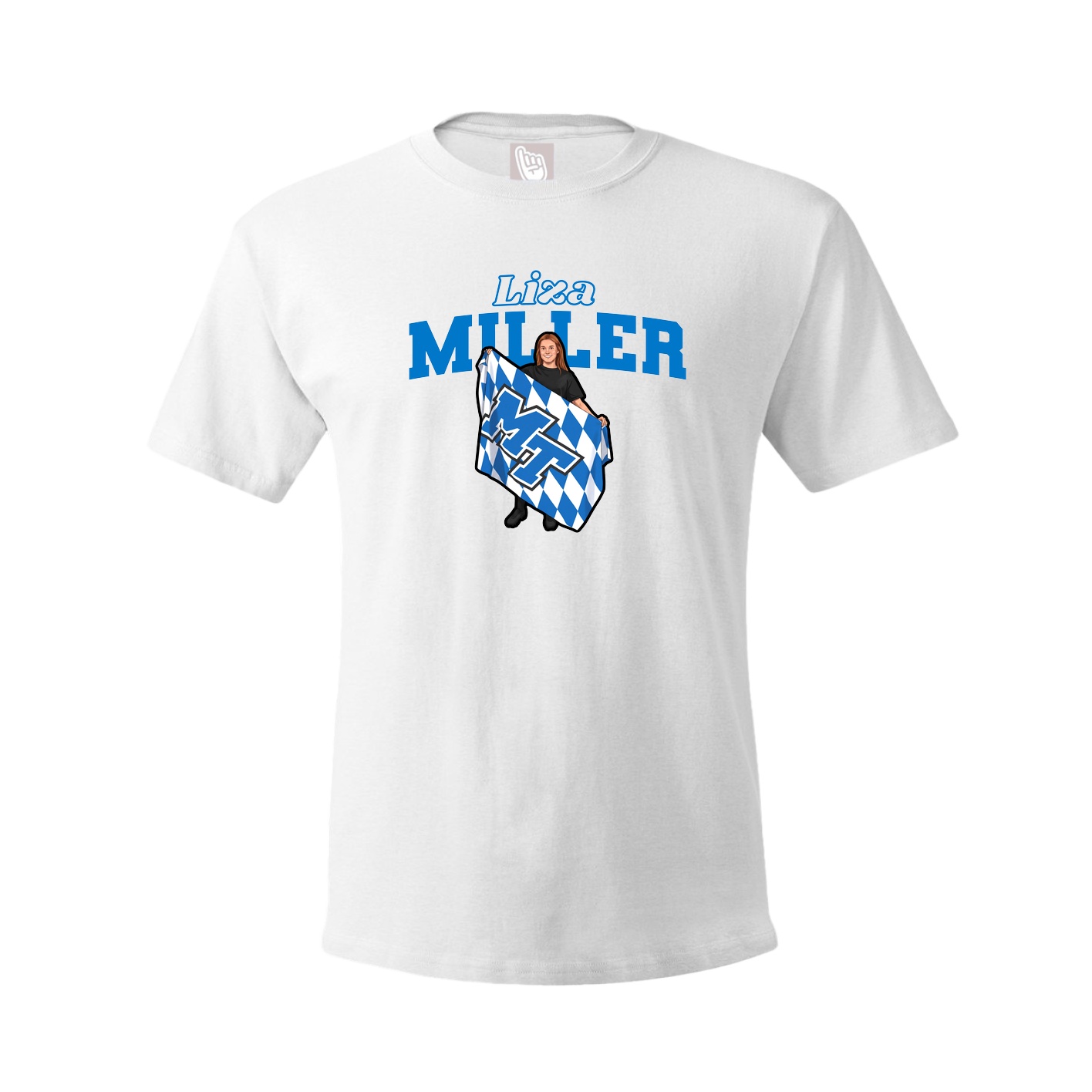 Tee — Name Arch in White