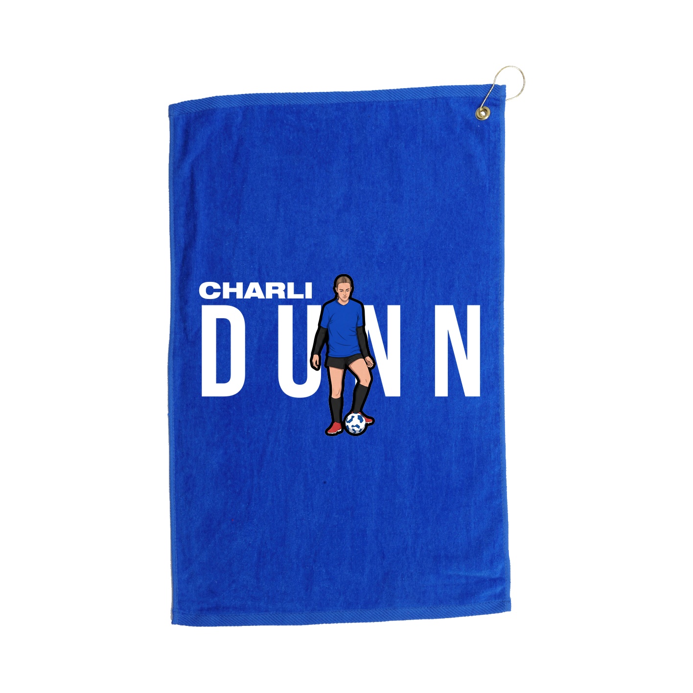 Golf Towel — Player Name in Royal