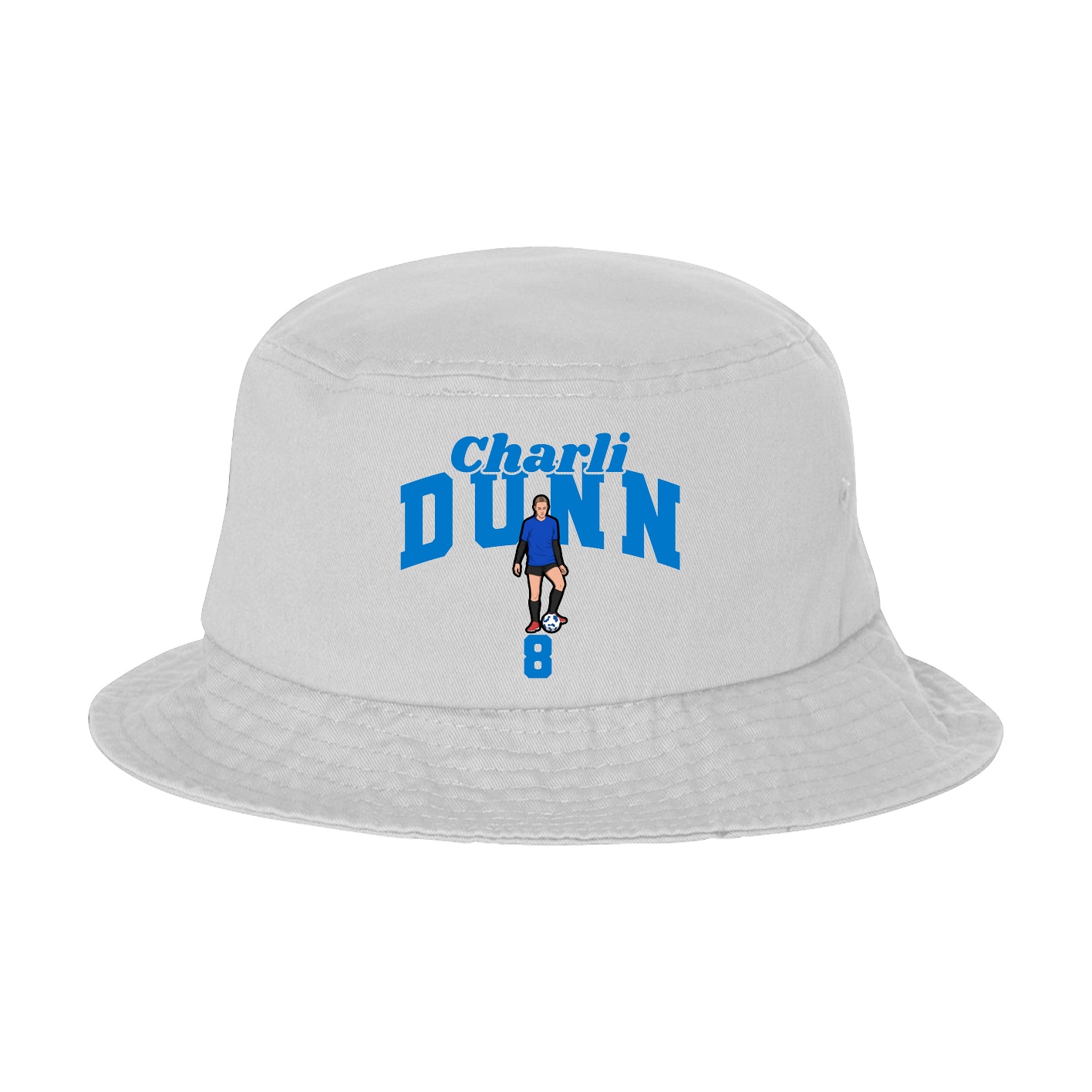 Bucket Cap — Signature Arch in White