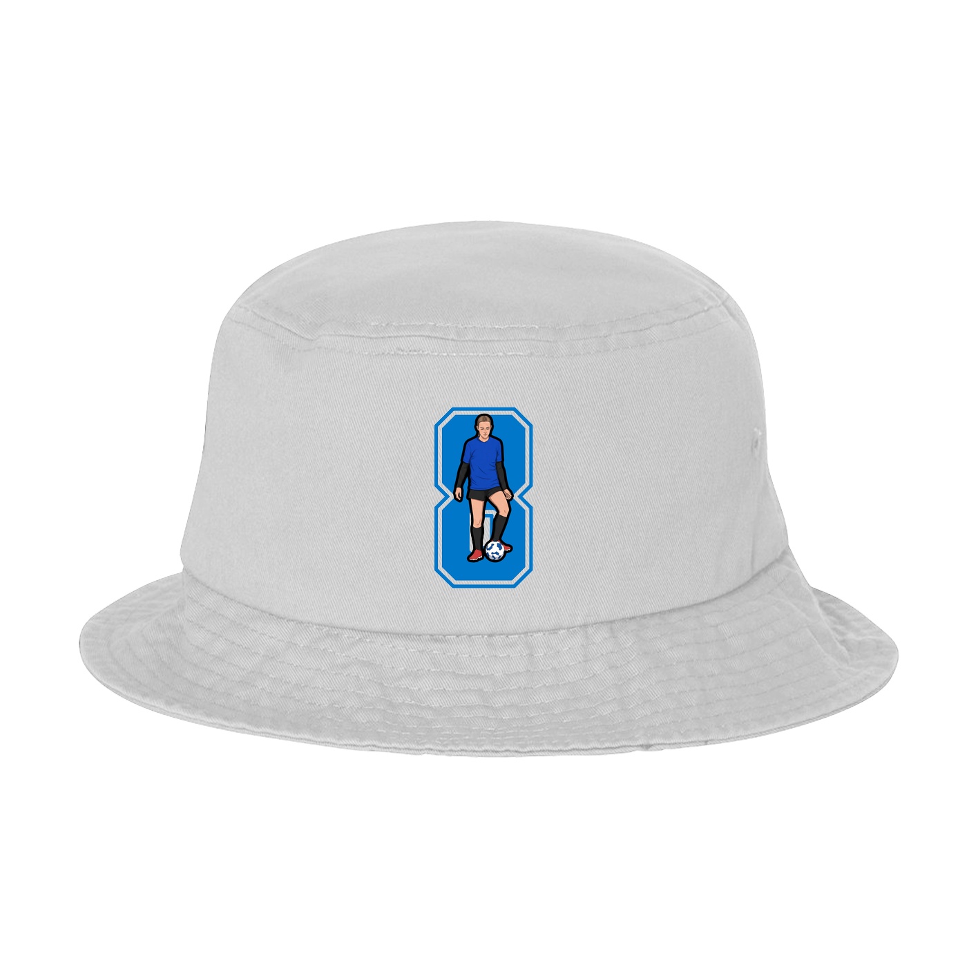 Bucket Cap — Number in White