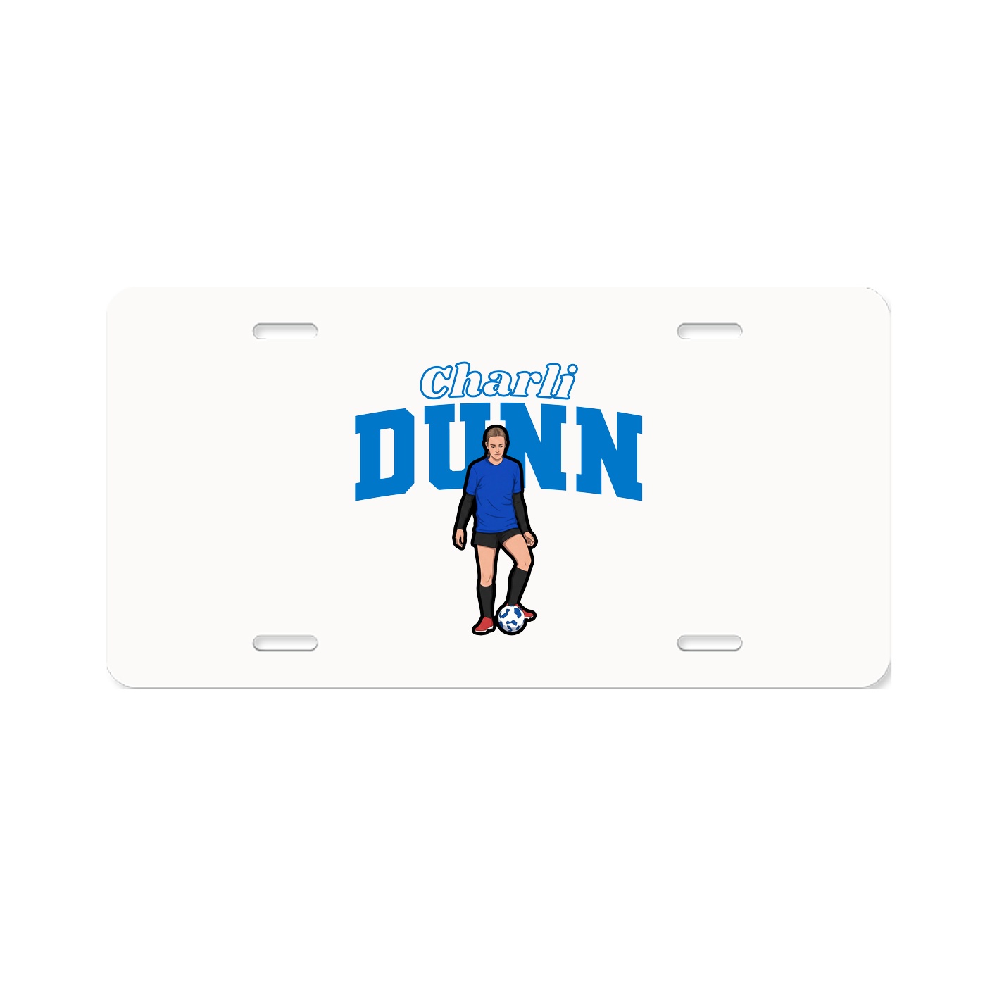 License Plate — Name Arch in Classic