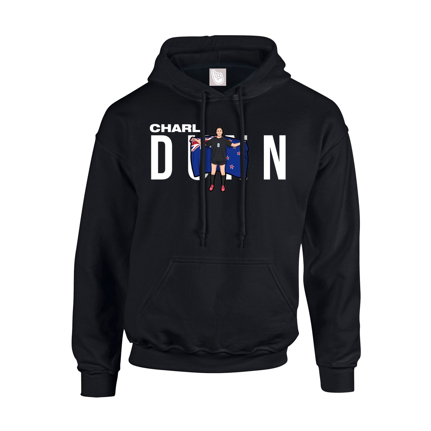 Hoodie — Player Name in Black