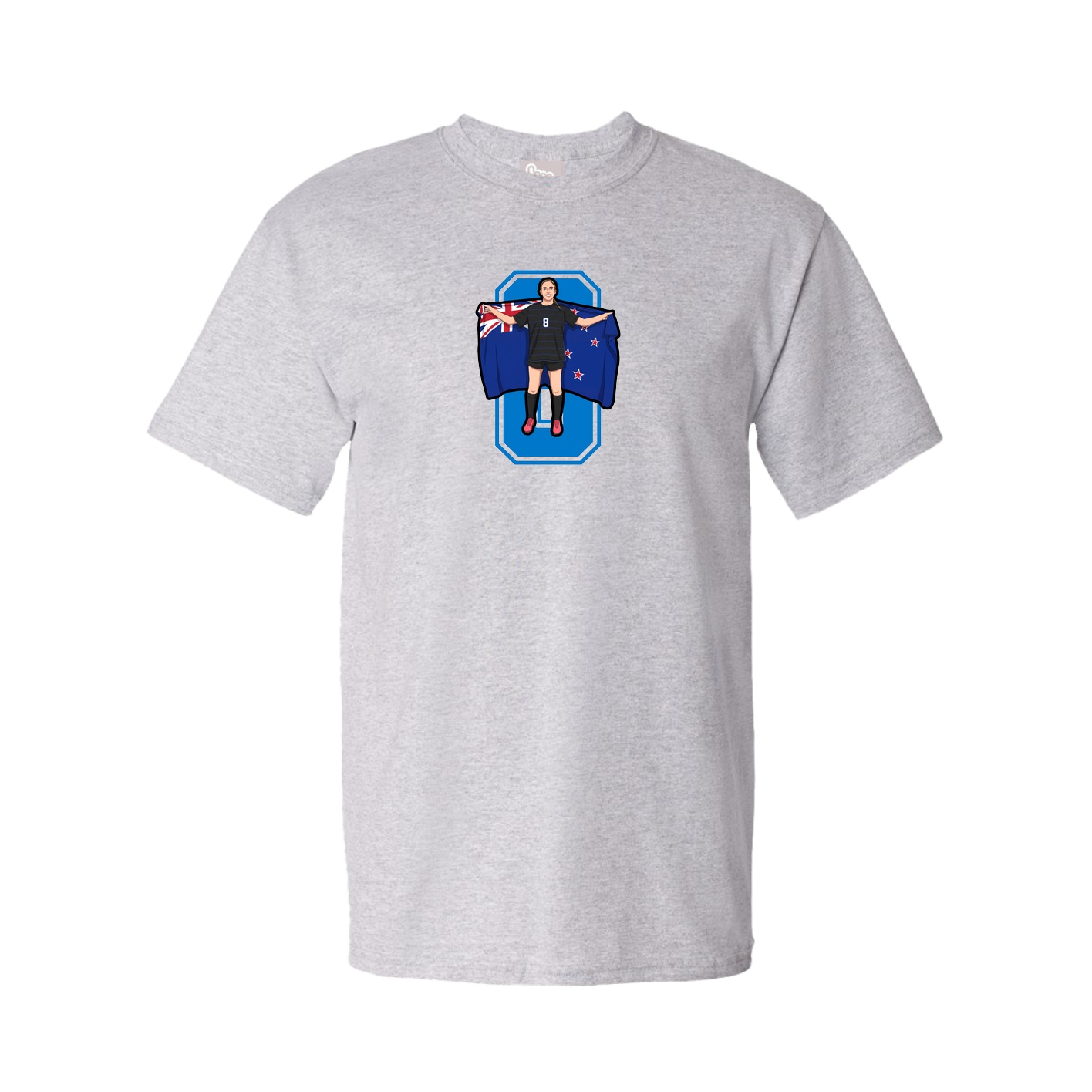 Youth Tee — Number in Grey