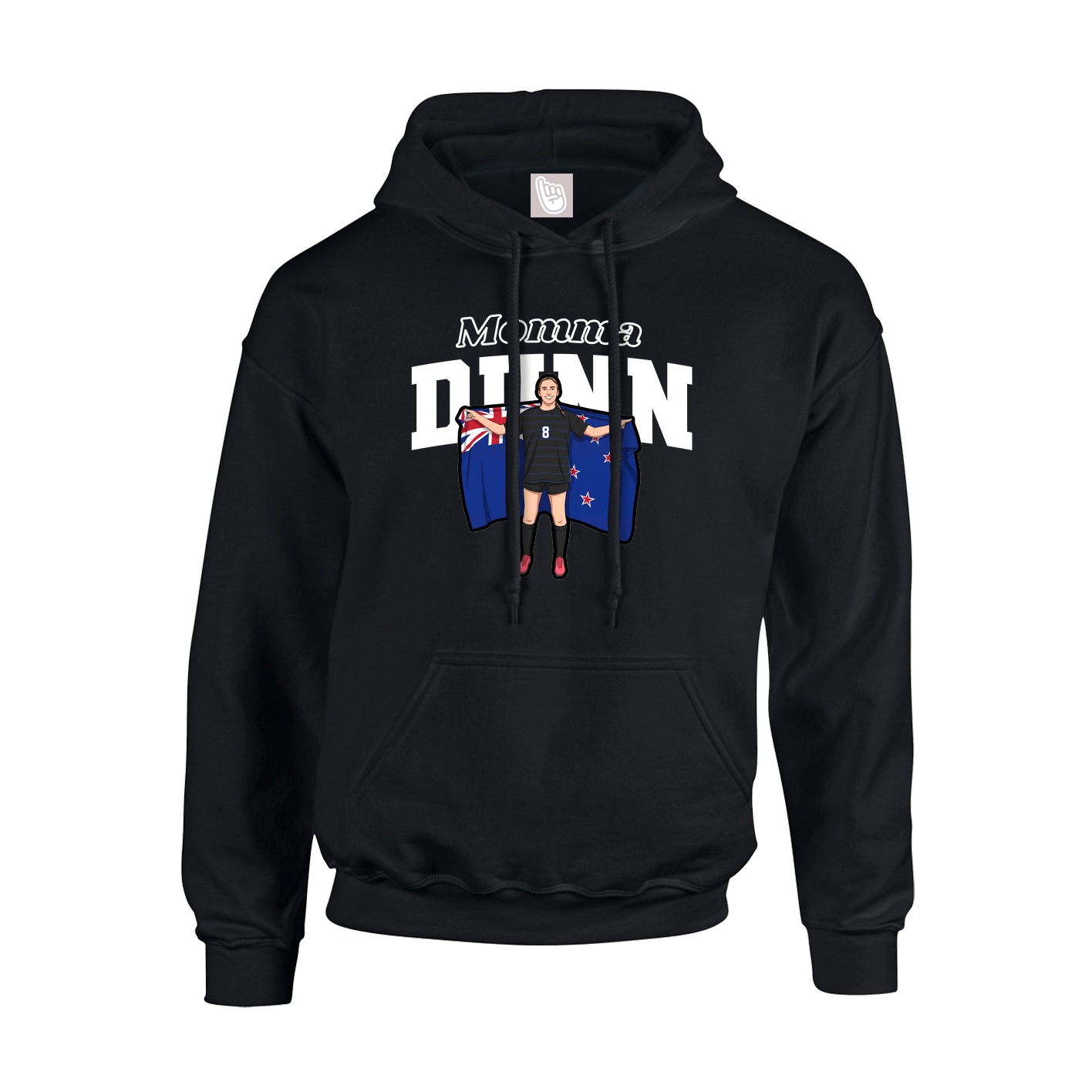Youth Hoodie — Mothers Day Block in Black