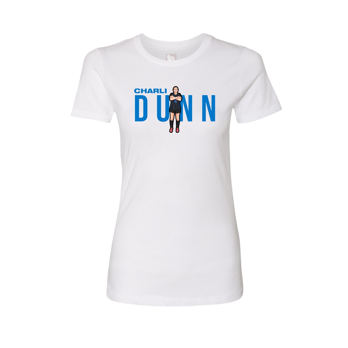 Womens Tee — Player Name in White