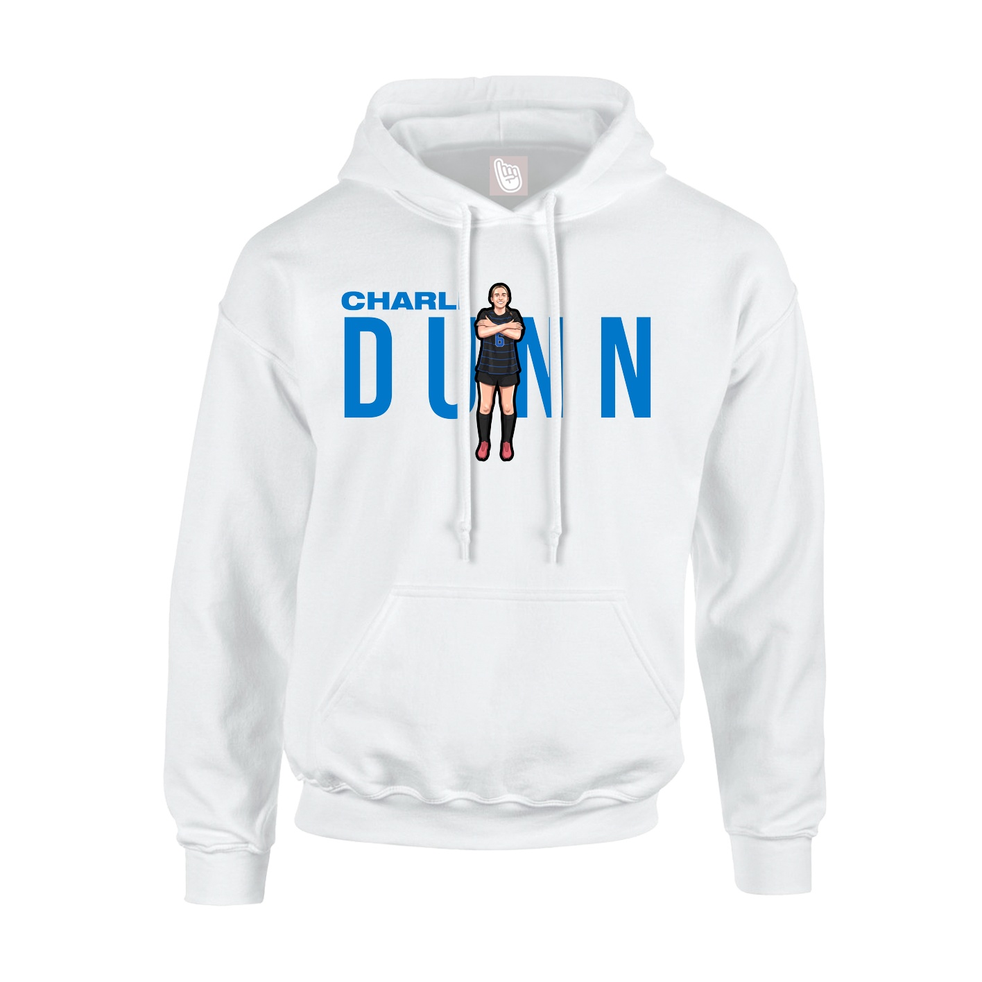 Youth Hoodie — Player Name in White