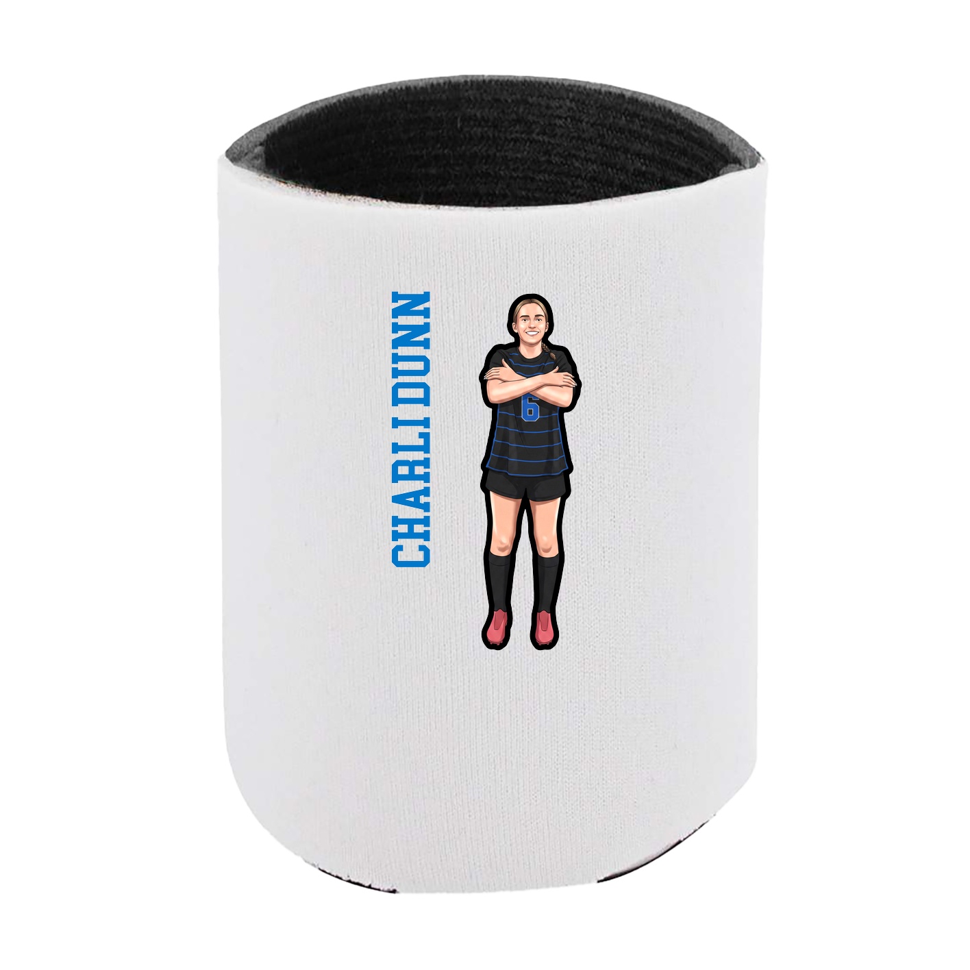 Can Holder — Name Vertical in White