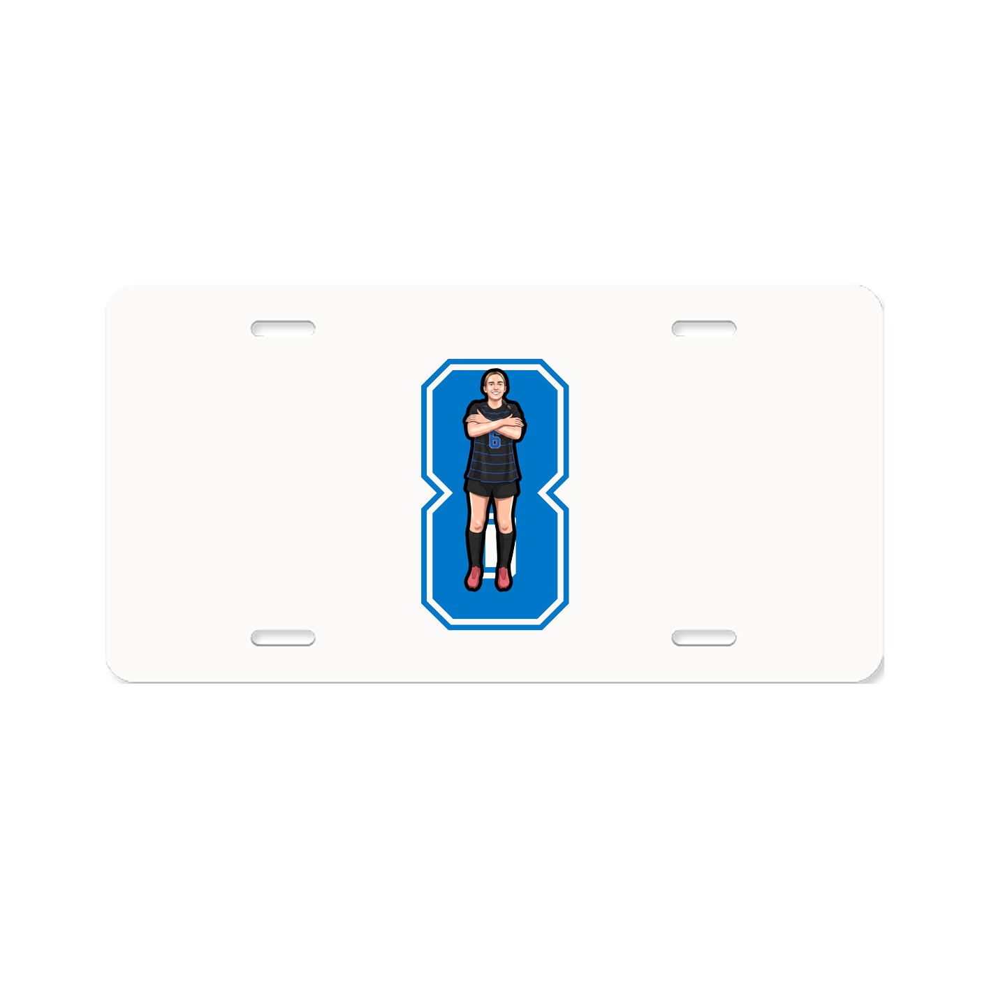 License Plate — Number in Classic