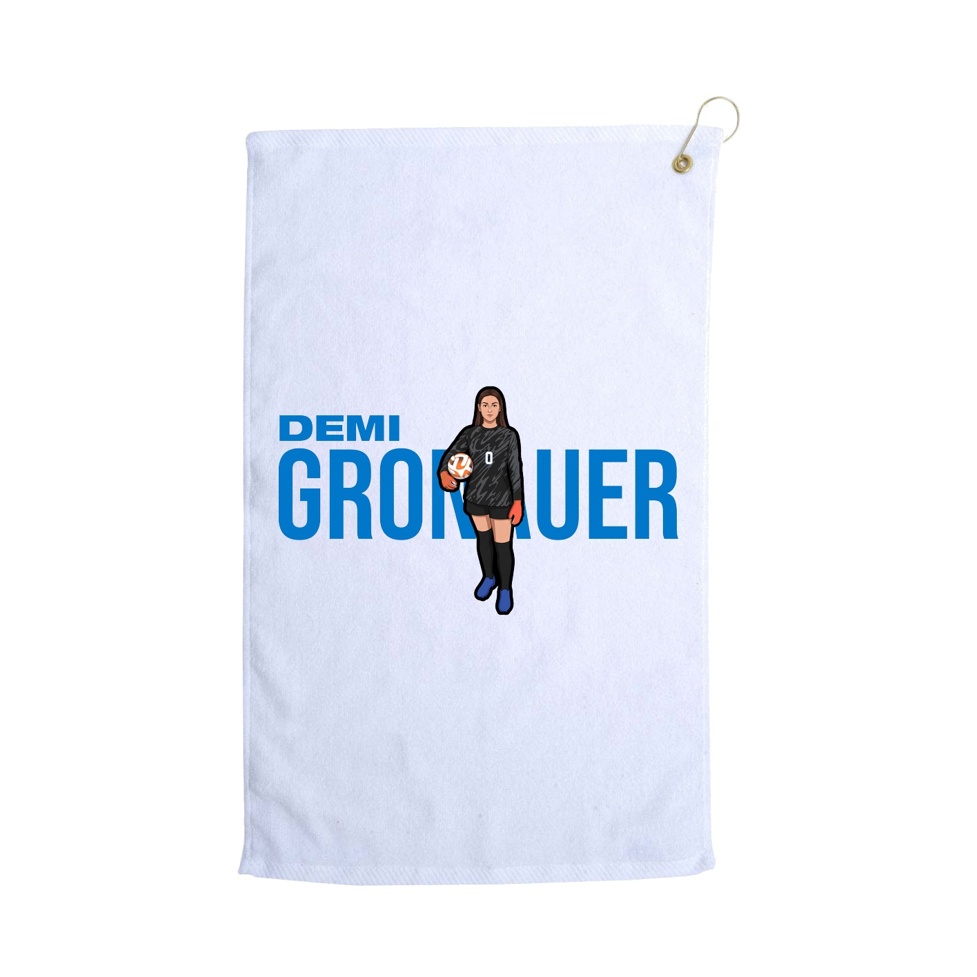 Golf Towel — Player Name in White