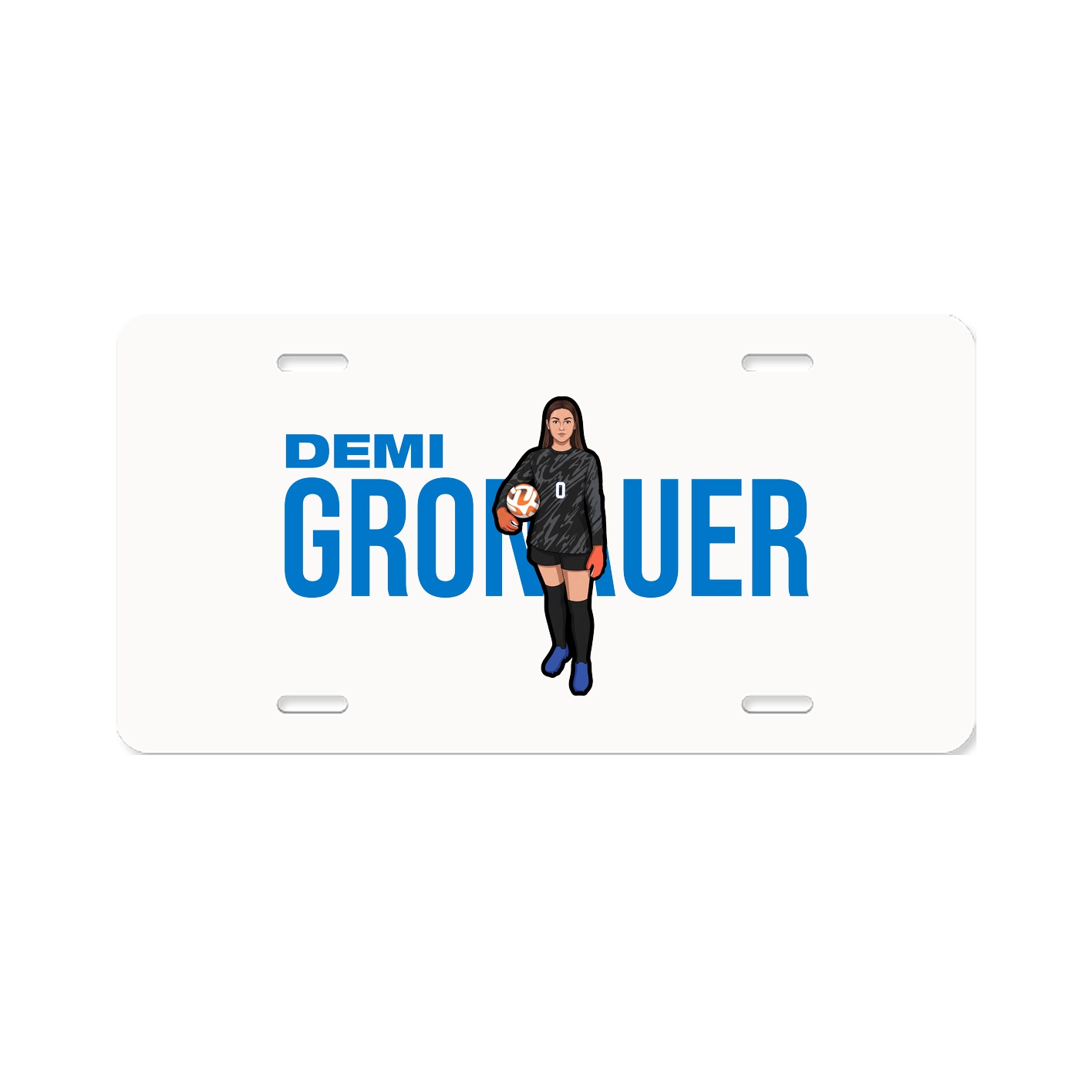 License Plate — Player Name in Classic