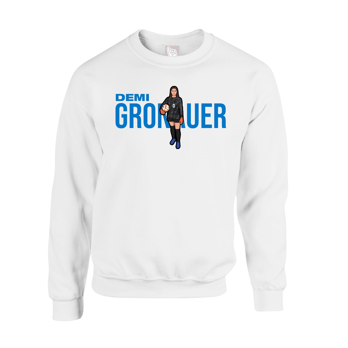 Fleece Crew — Player Name in White