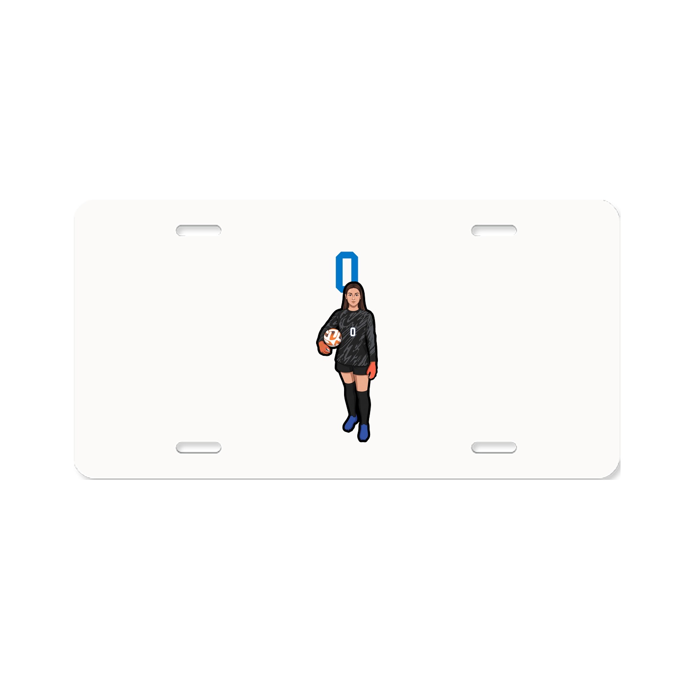 License Plate — Number Top in Classic