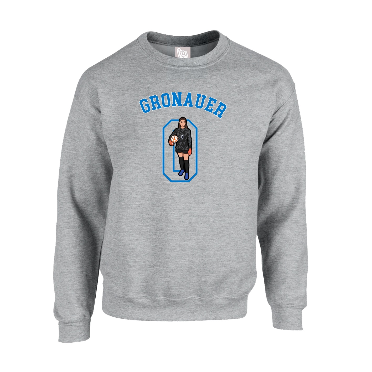 Fleece Crew — Shirsey Arch in Grey