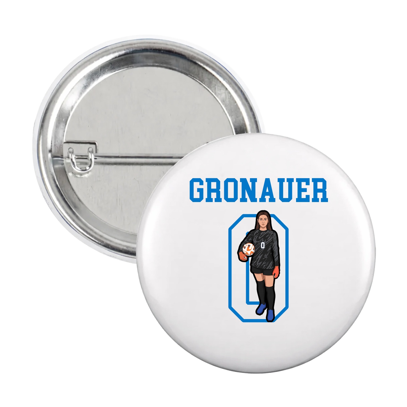 Game Day Button — Shirsey in White
