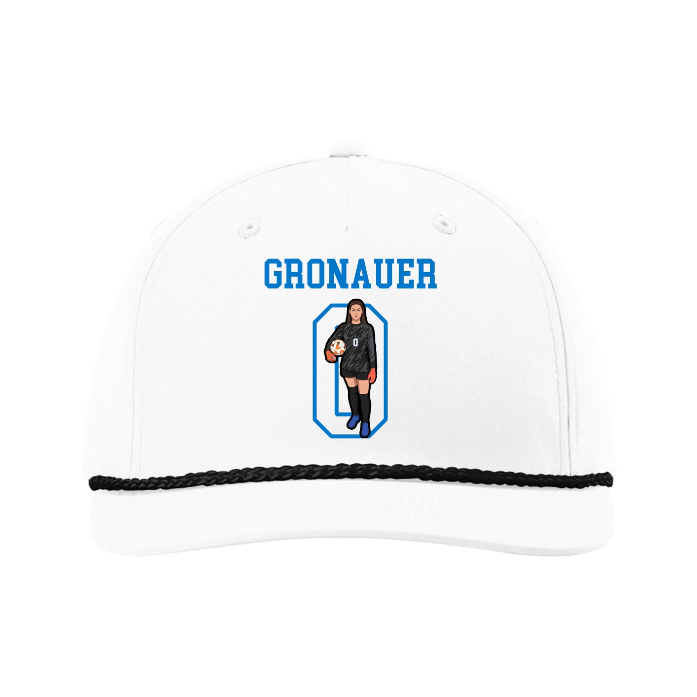 Five-Panel Classic Rope Cap — Shirsey in White