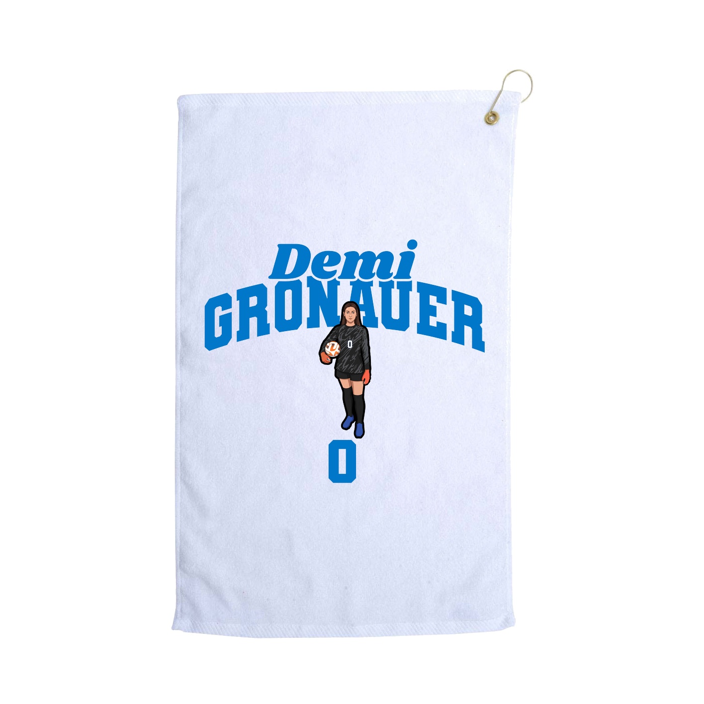 Golf Towel — Signature Arch in White