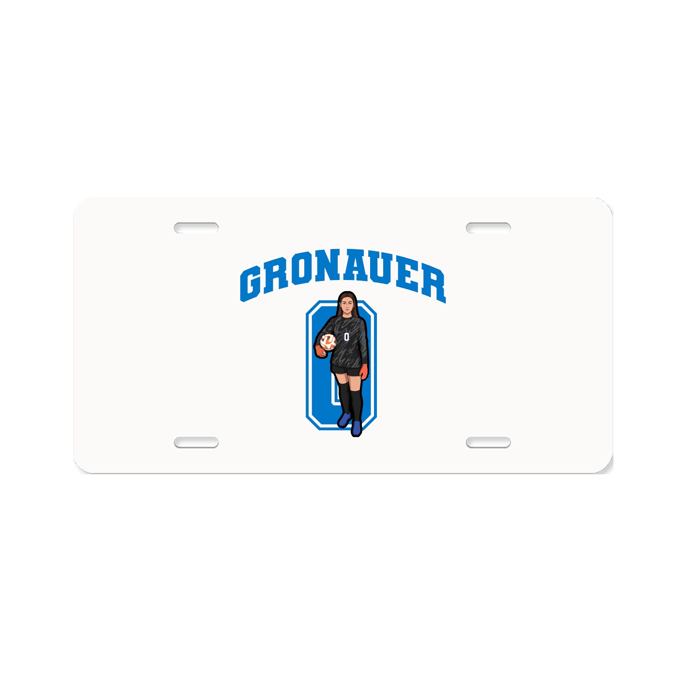 License Plate — Number in Classic
