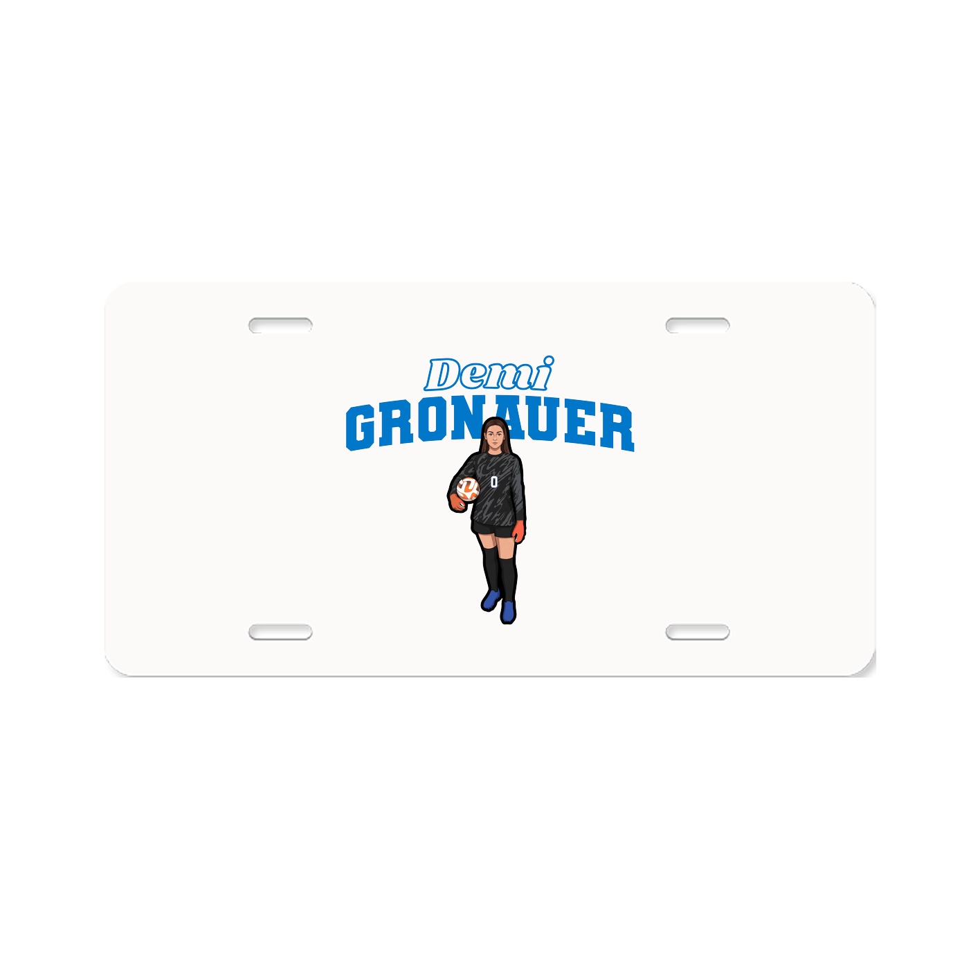 License Plate — Name Arch in Classic